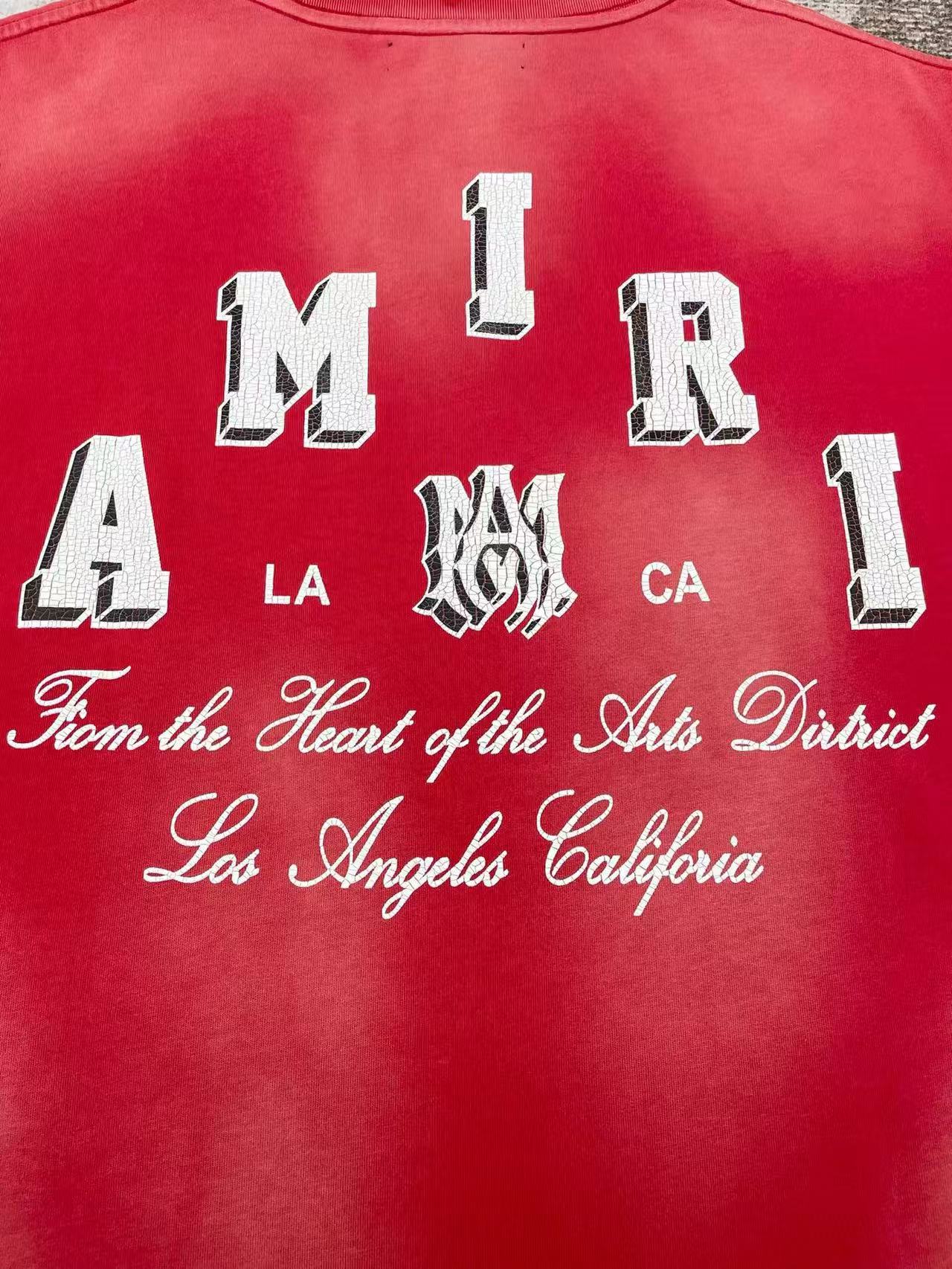 Amiri Vintage Collegiate Tee 'Red'