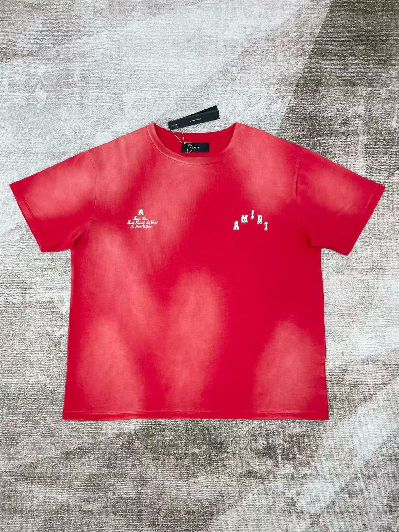 Amiri Vintage Collegiate Tee 'Red'