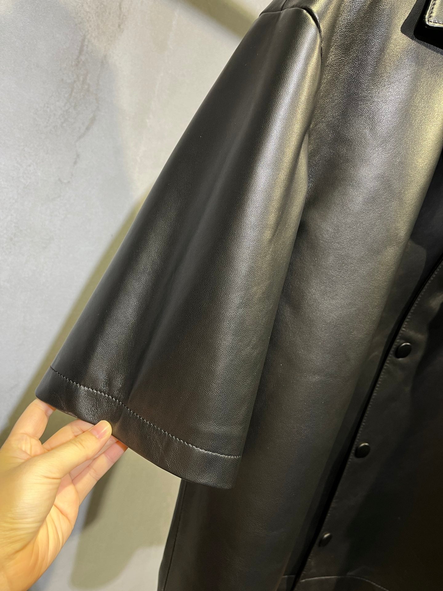 Prada leather overshirt