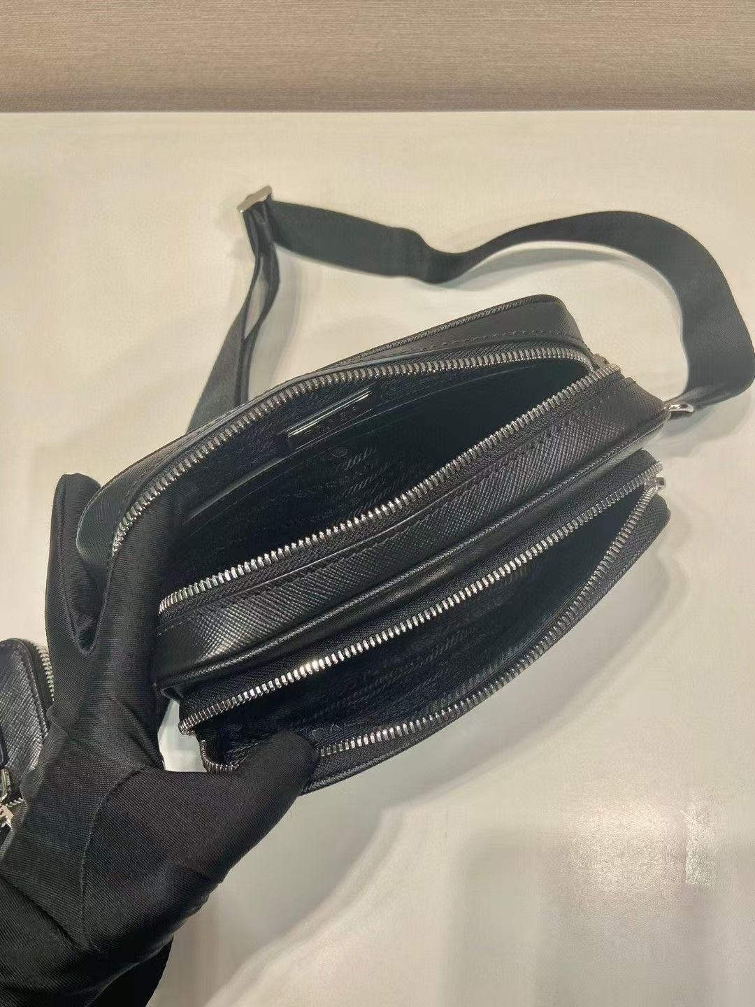 Prada Steffiano leather shoulder bag