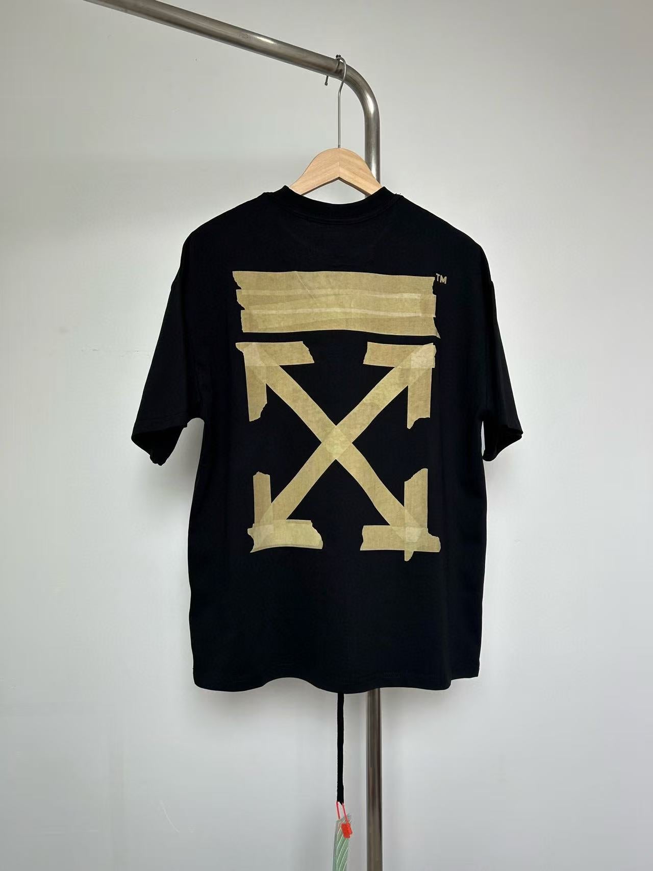 Off-White Oversized Tape Arrows T-Shirt 'Black'