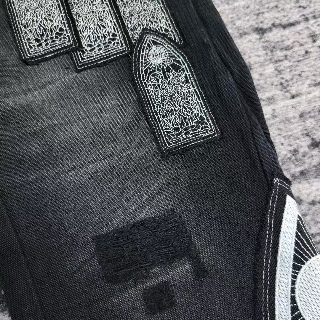 WHO DECIDES WAR EMBROIDERED PANTS