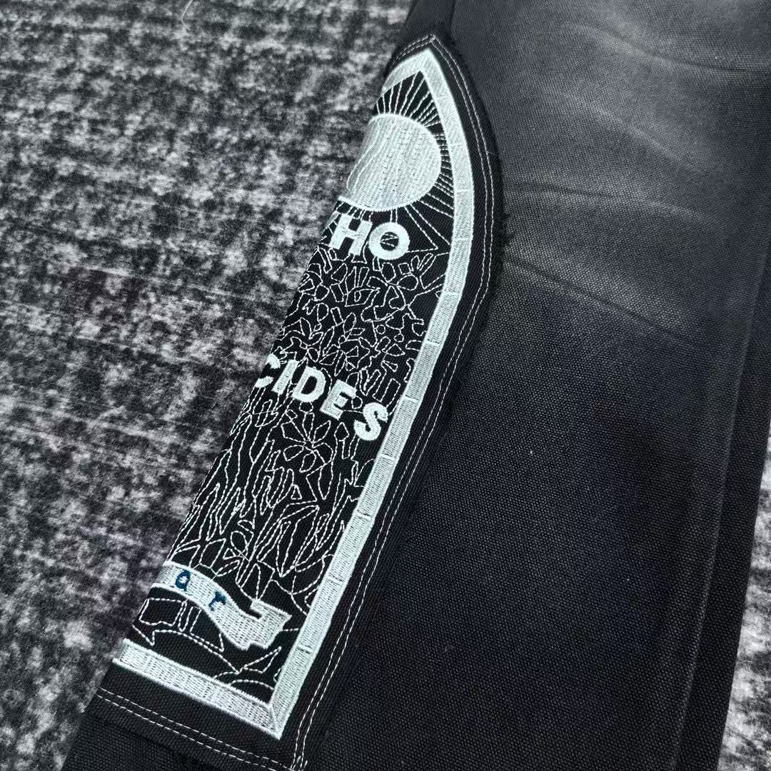 WHO DECIDES WAR EMBROIDERED PANTS