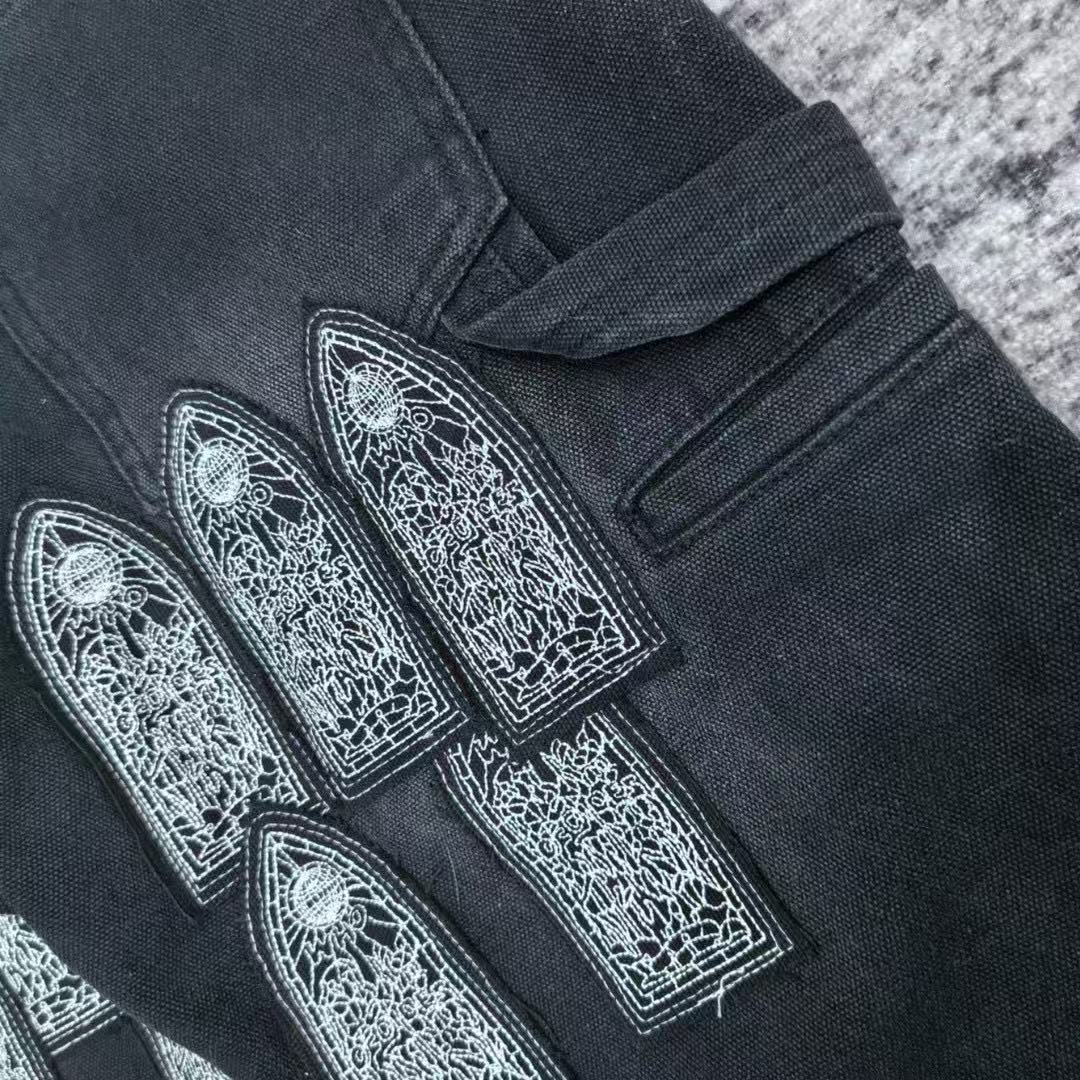 WHO DECIDES WAR EMBROIDERED PANTS