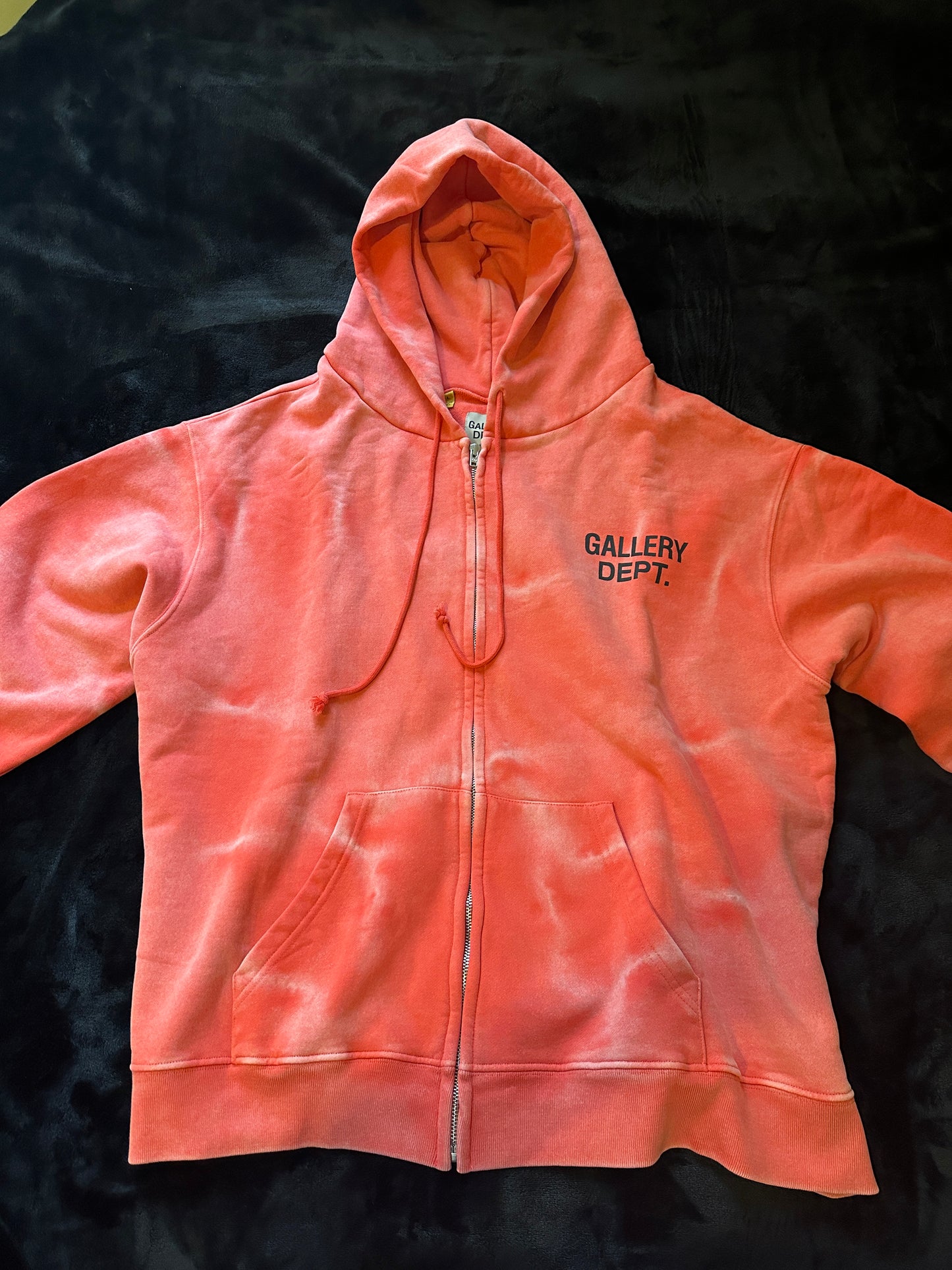 GALLERY DEPT. SUN FADED ORANGE HOODIE LARGE