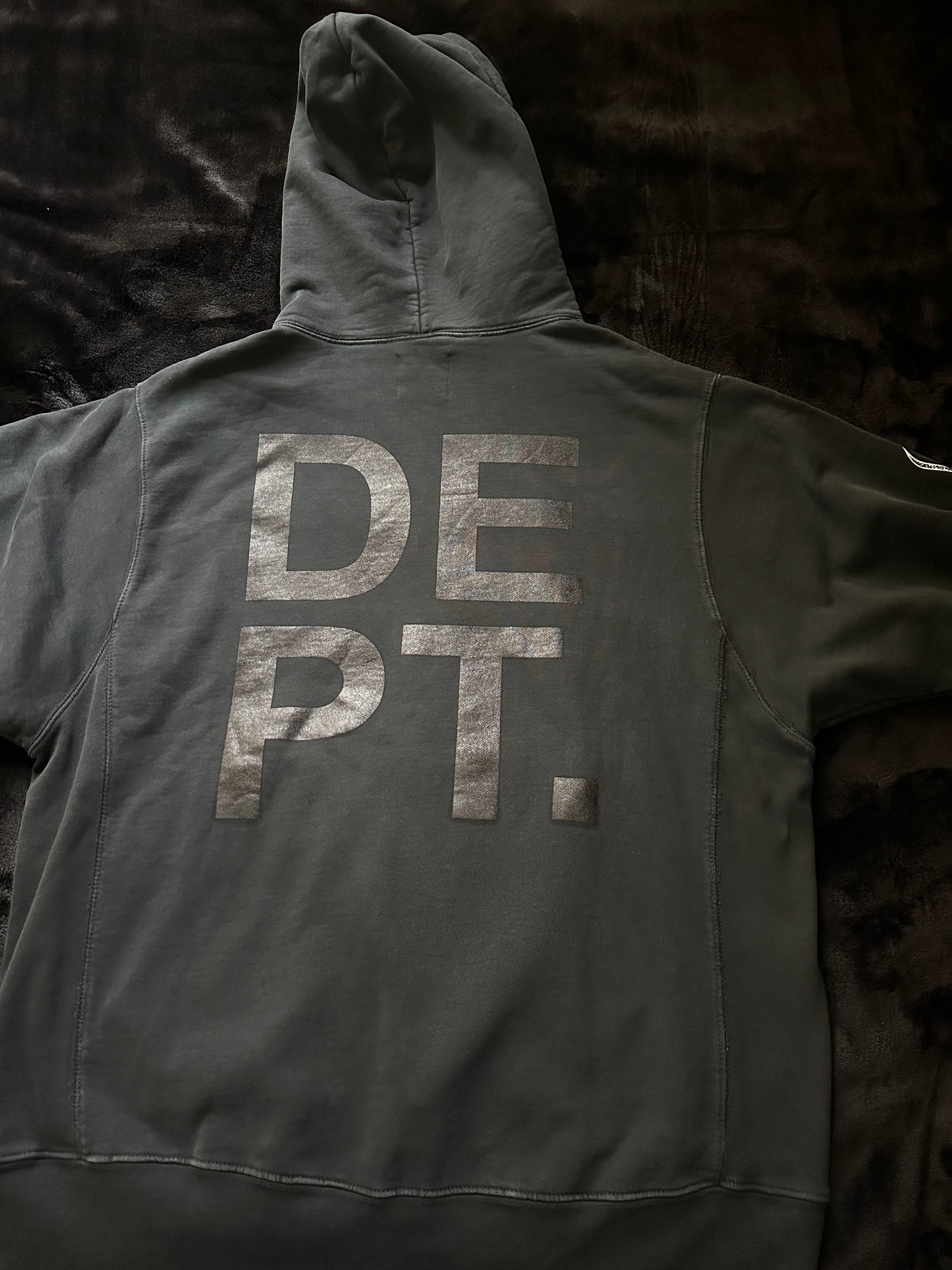 GALLERY DEPT. FLAME BLACK HOODIE LARGE