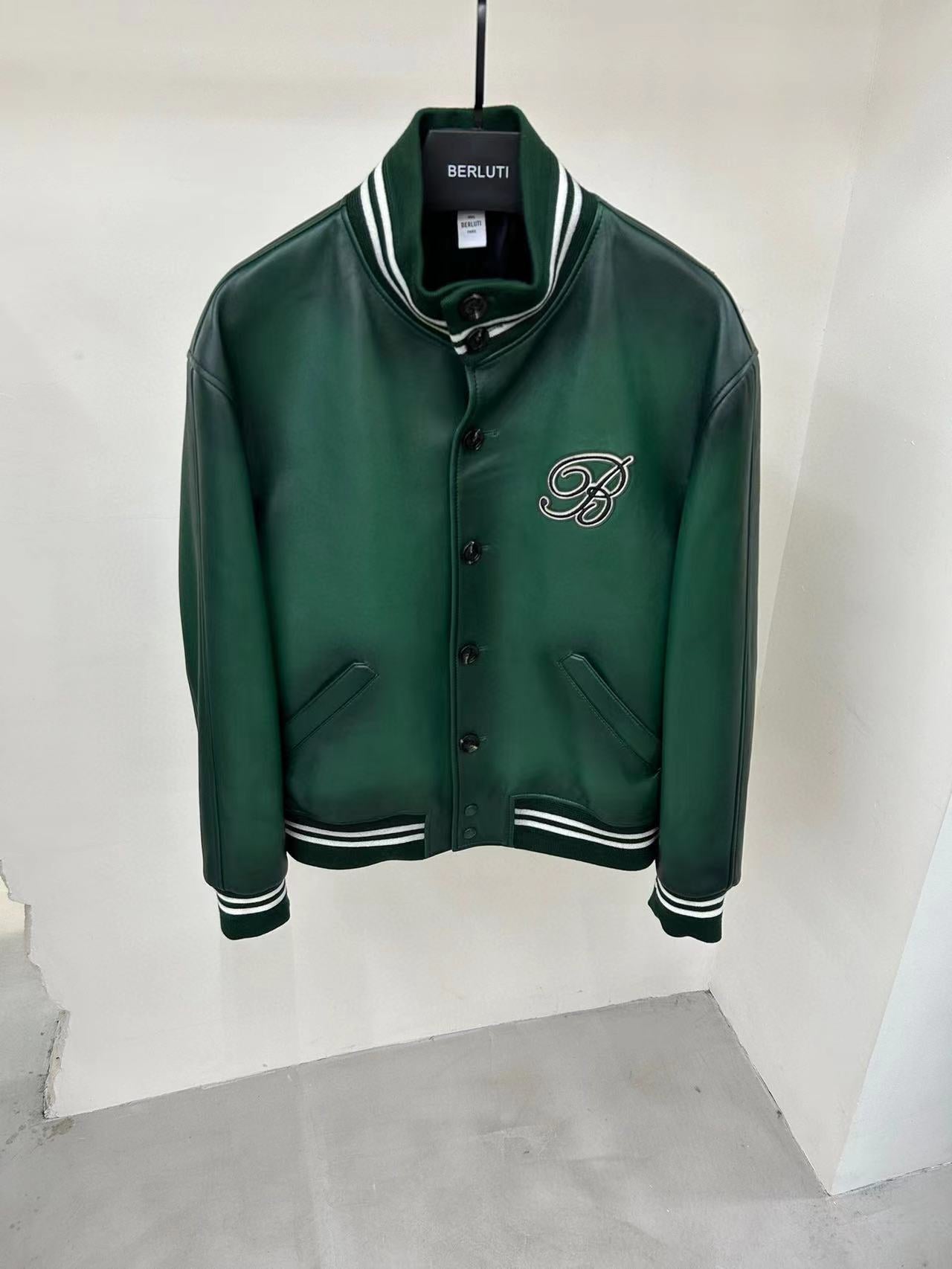 Berluti Patina Leather Casual Jacket