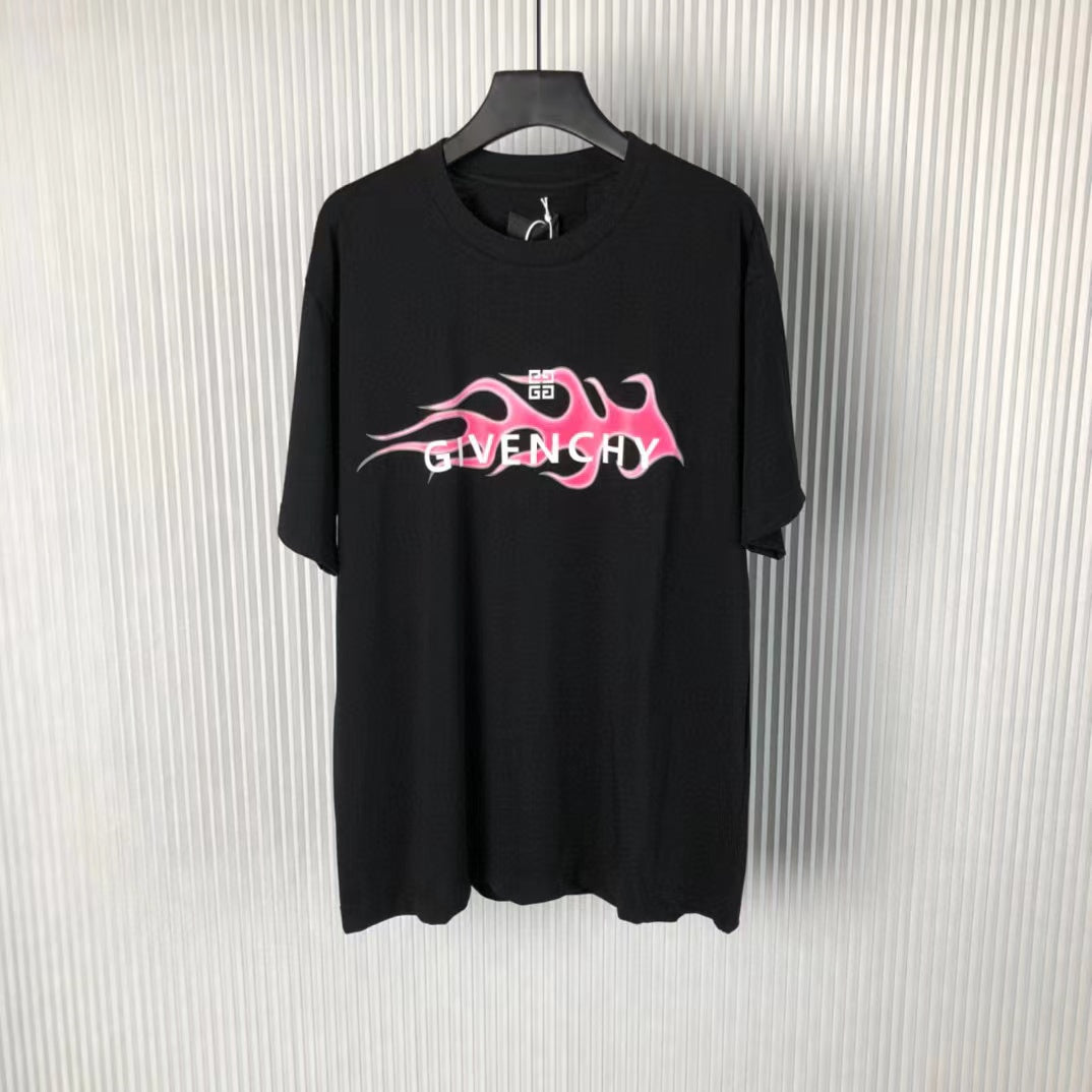 Slim fit t-shirt in cotton with GIVENCHY Flames print