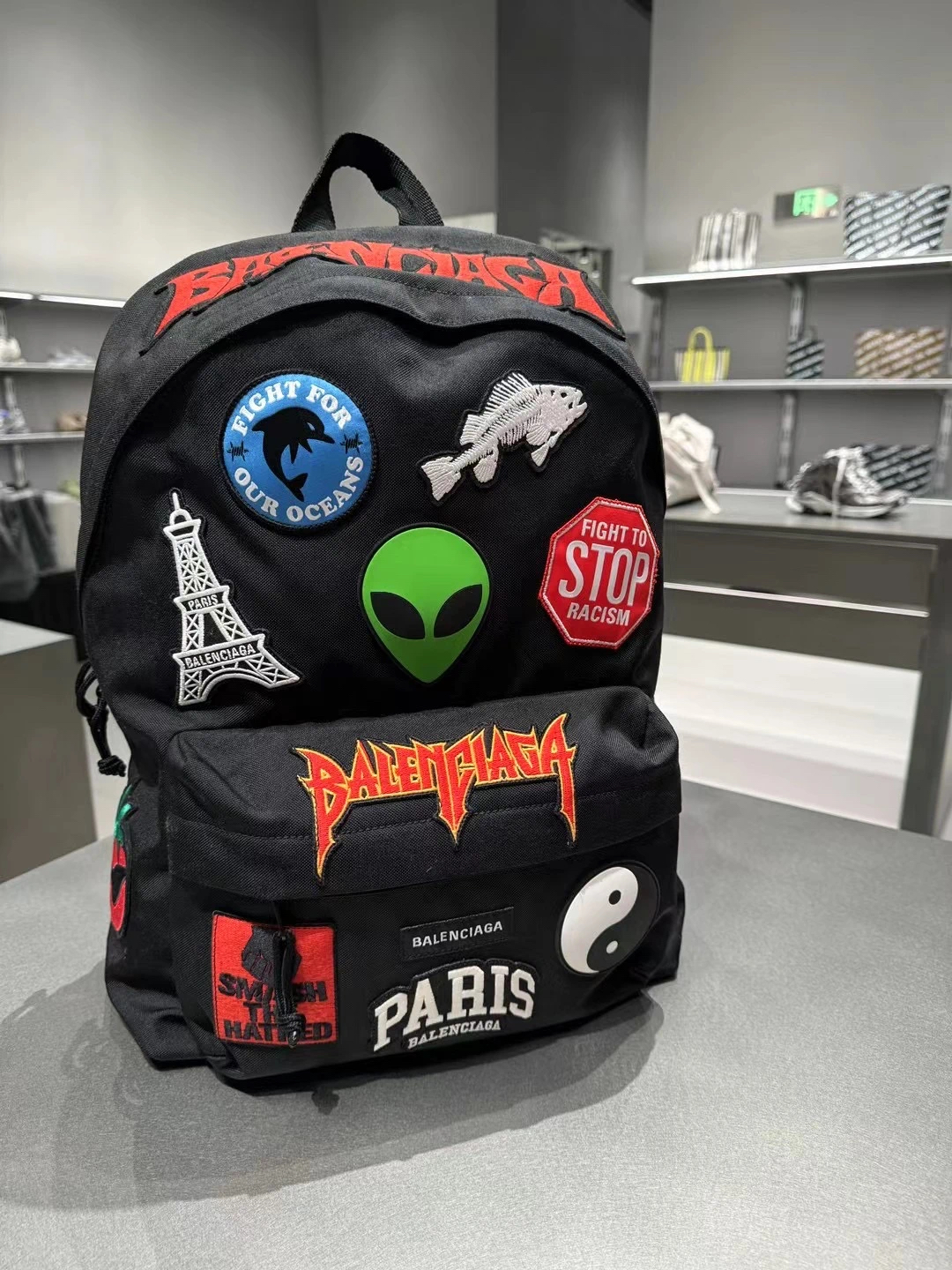 Balenciaga Explorer Patch Backpack