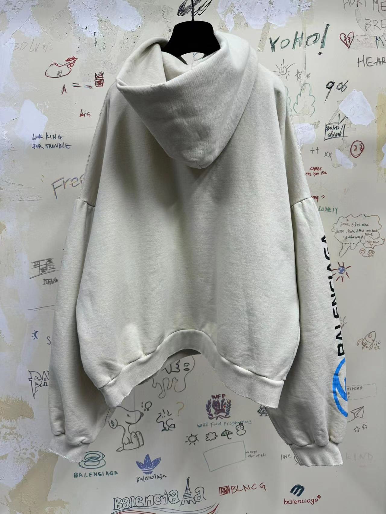 BALENCIAGA SURFER HOODIE OVERSIZED