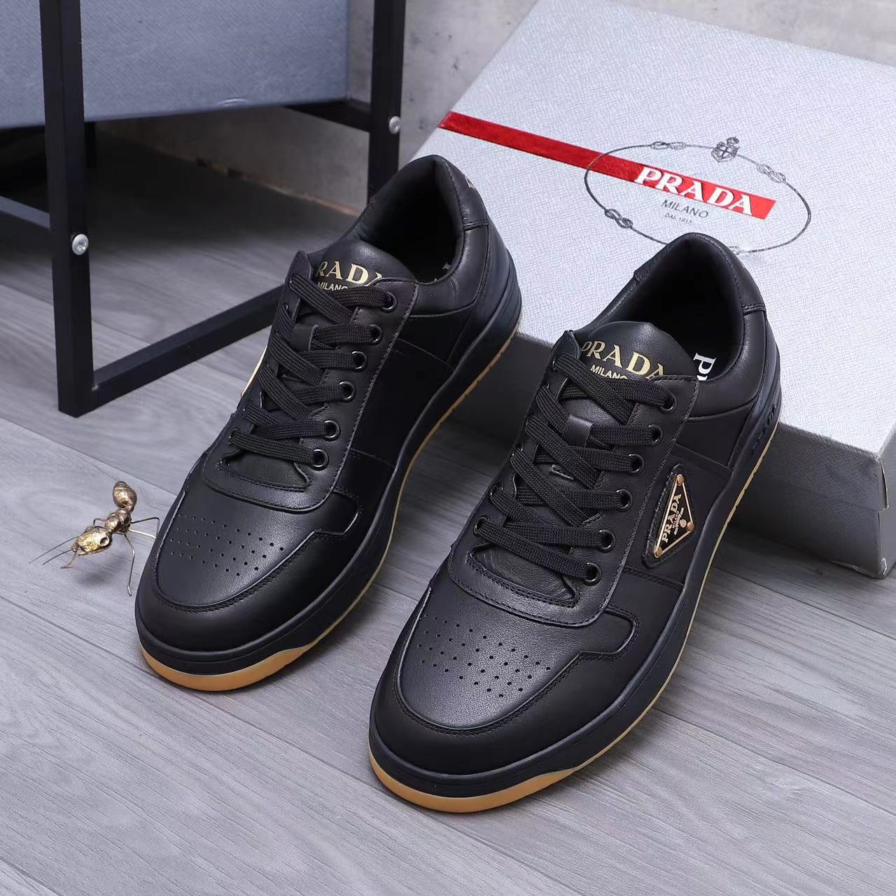 Prada Downtown nappa leather sneakers