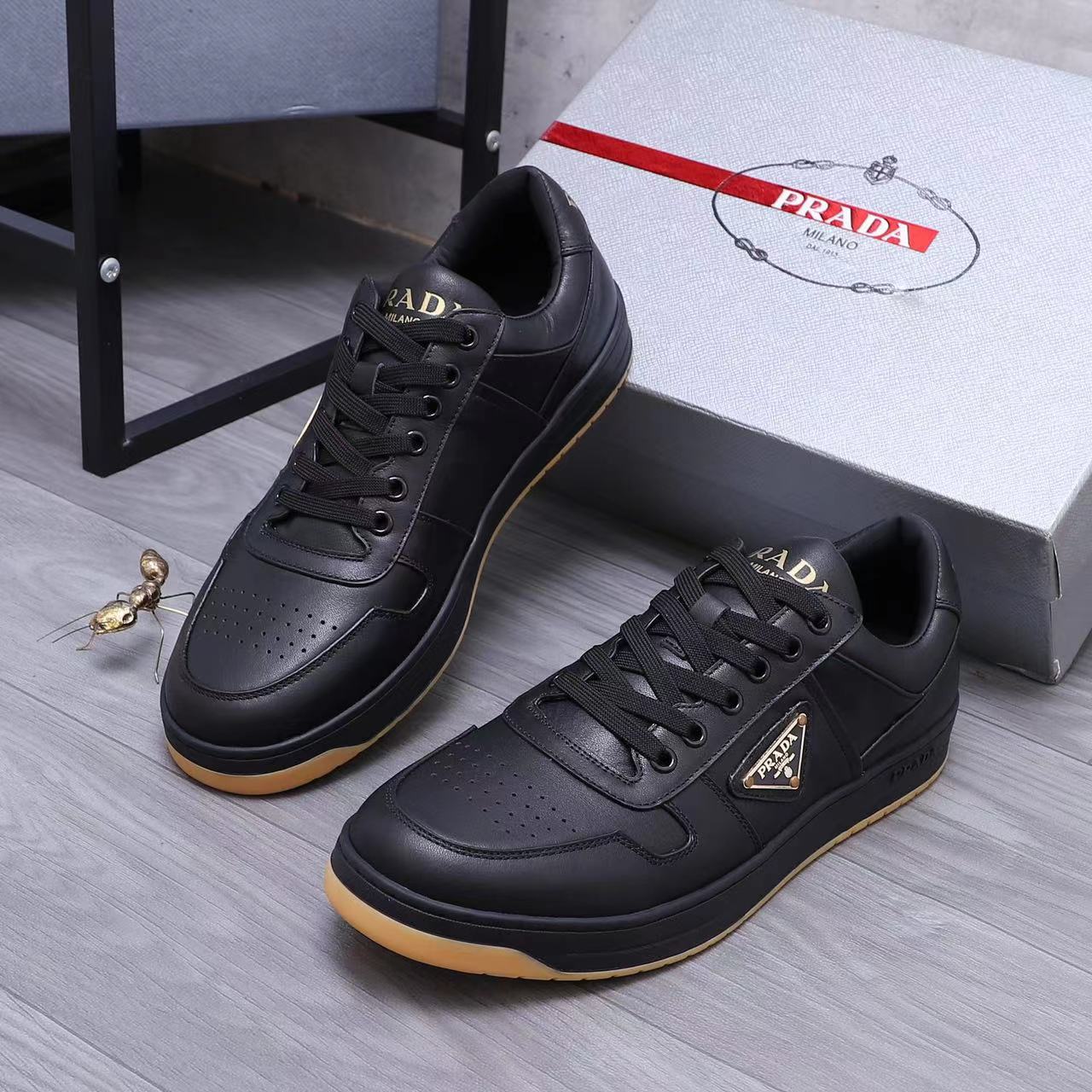 Prada Downtown nappa leather sneakers