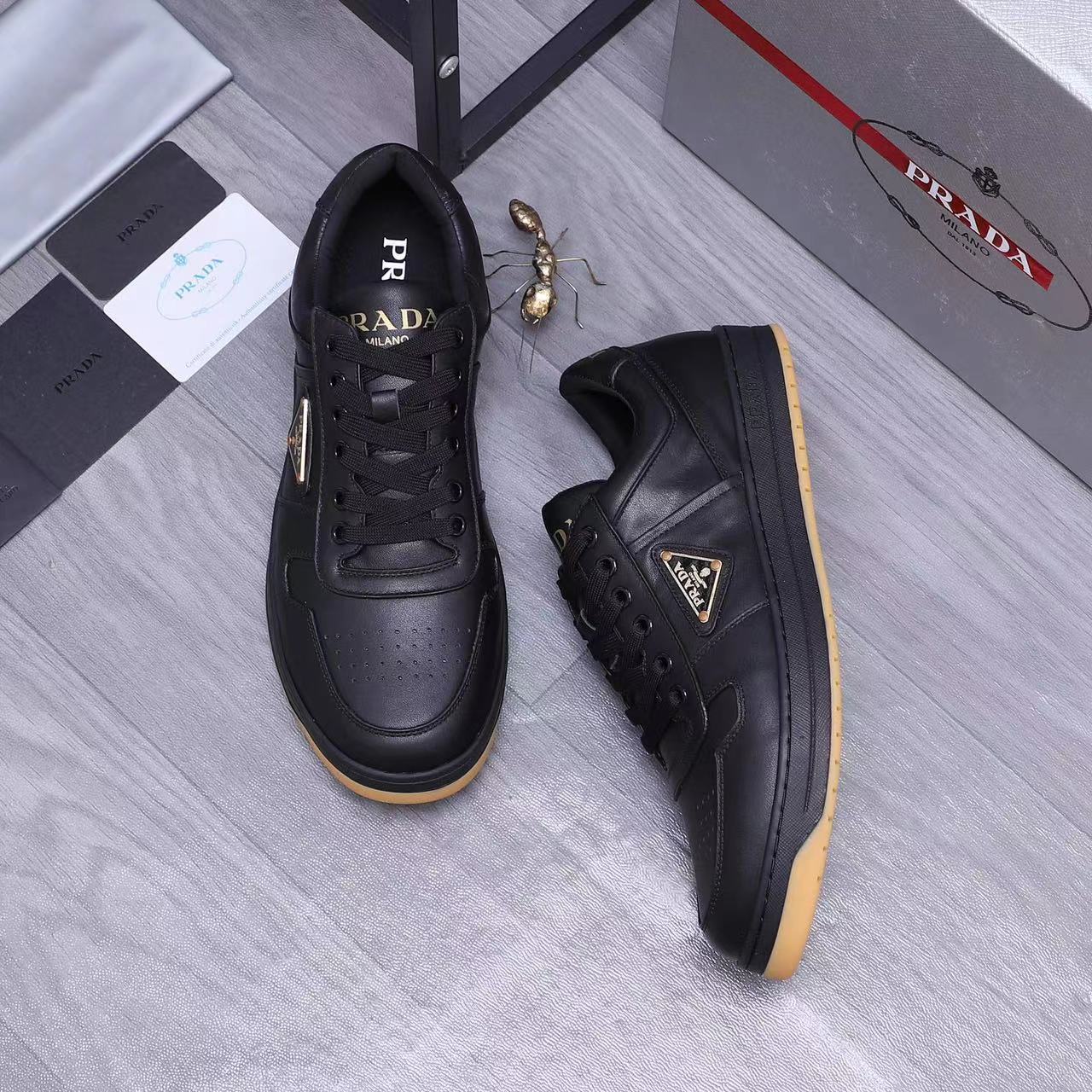 Prada Downtown nappa leather sneakers