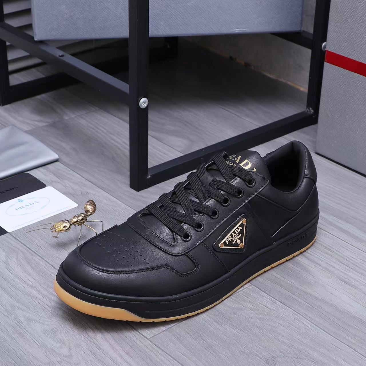 Prada Downtown nappa leather sneakers