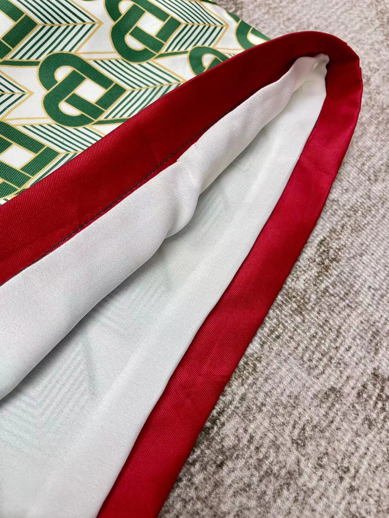 Casablanca hearts monogram silk shorts