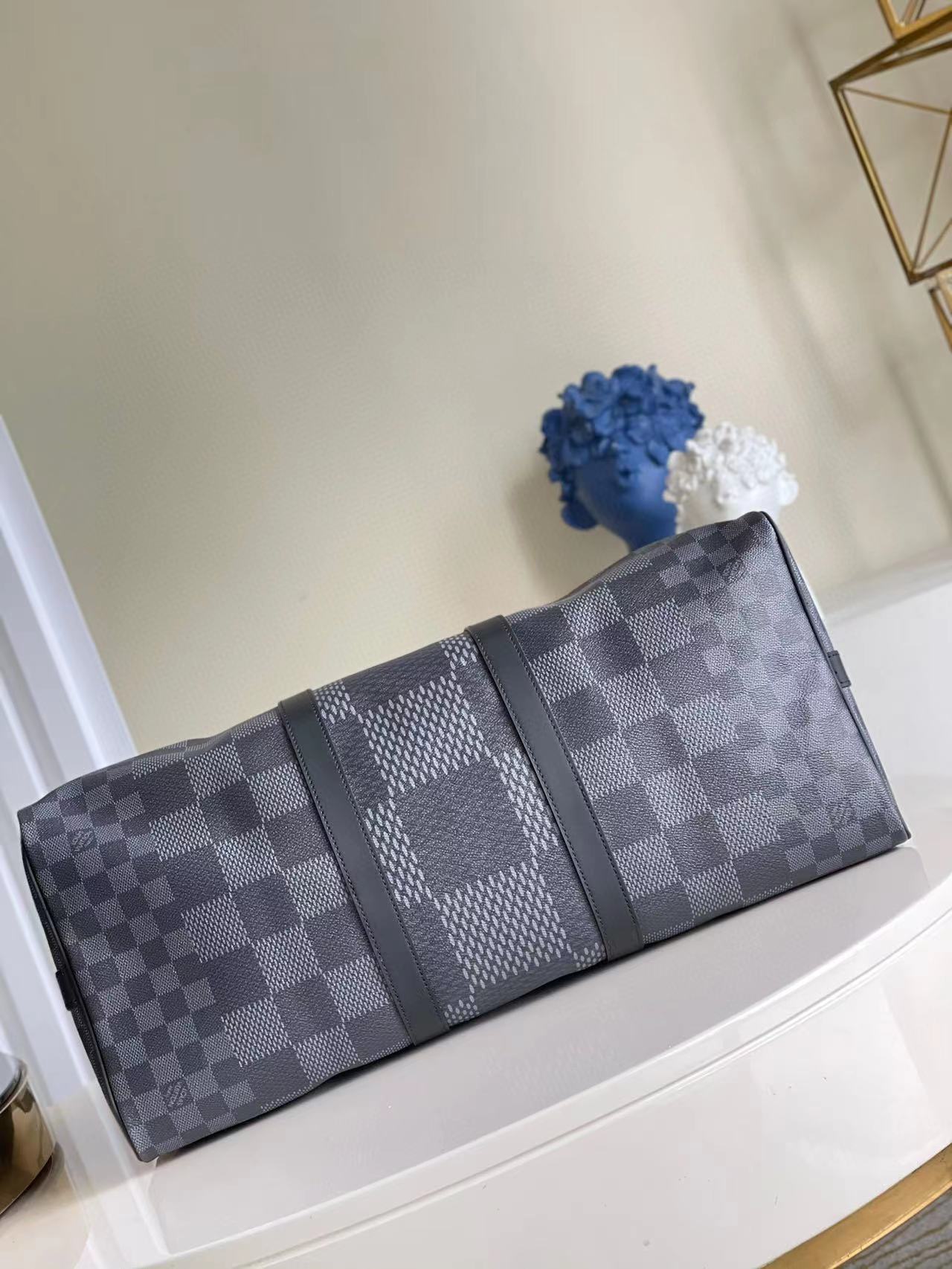 LV Keepall 50 Bandoulière Damier Graphite