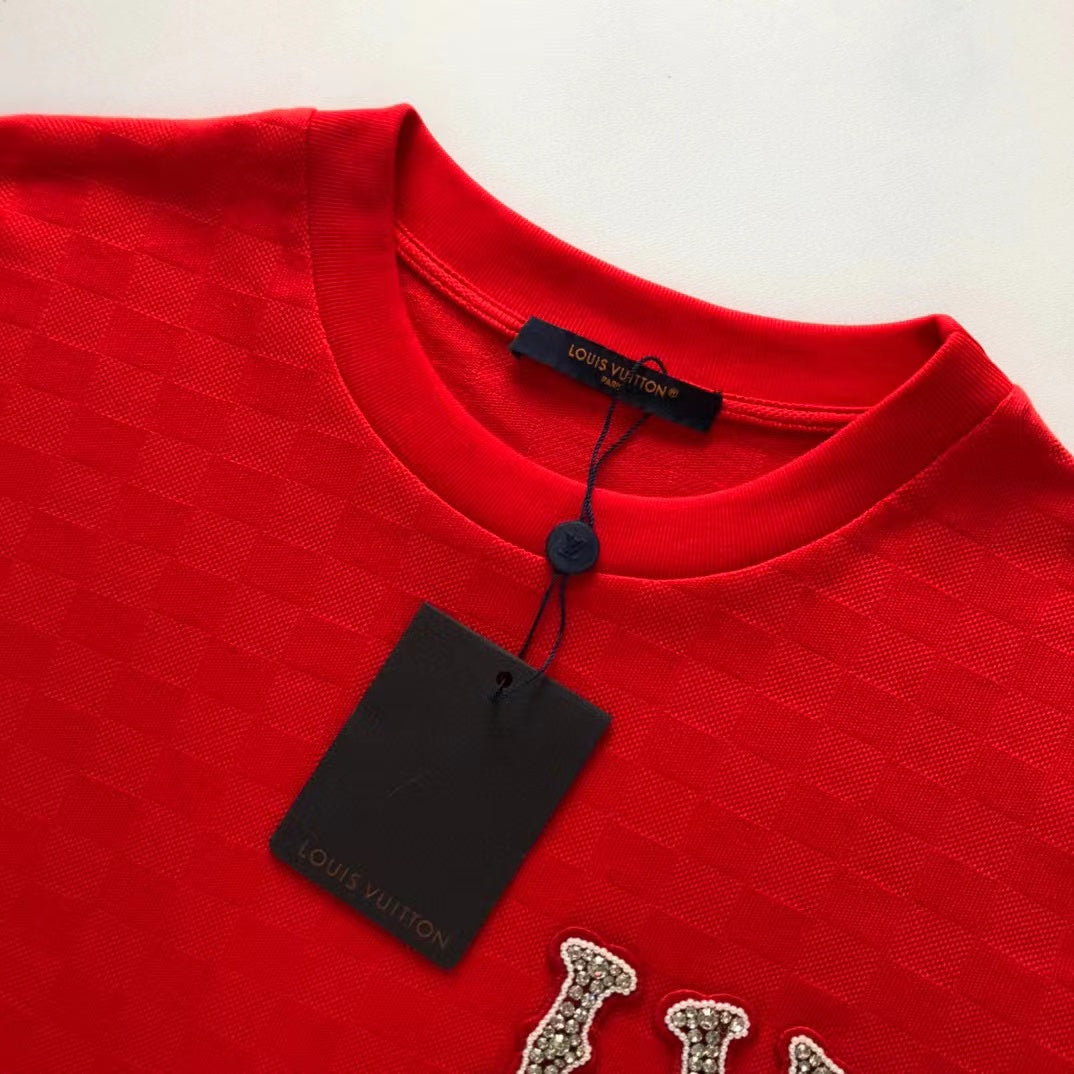 LV Pique T-Shirt With Embroidered LV Patch