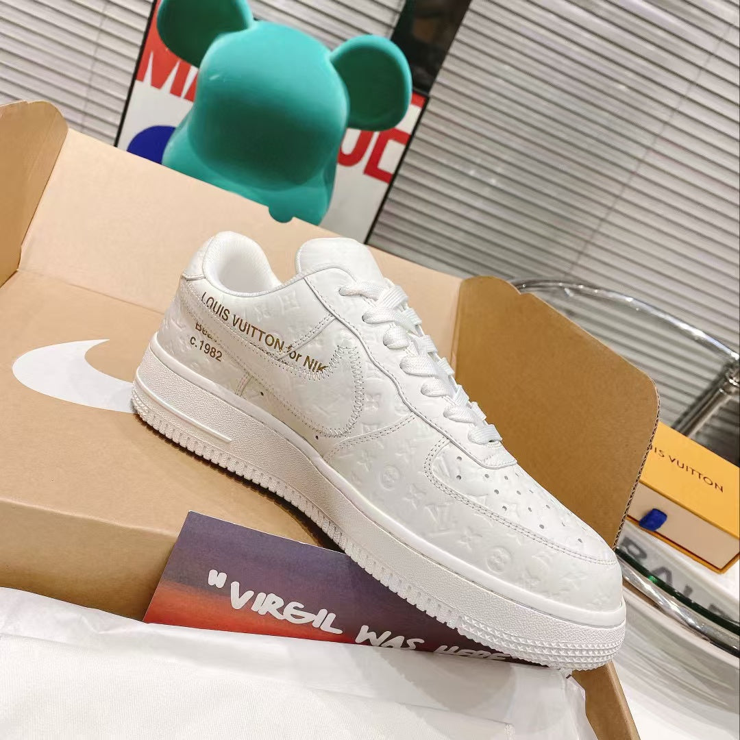 LV x Air Force 1 Low 'Triple White'