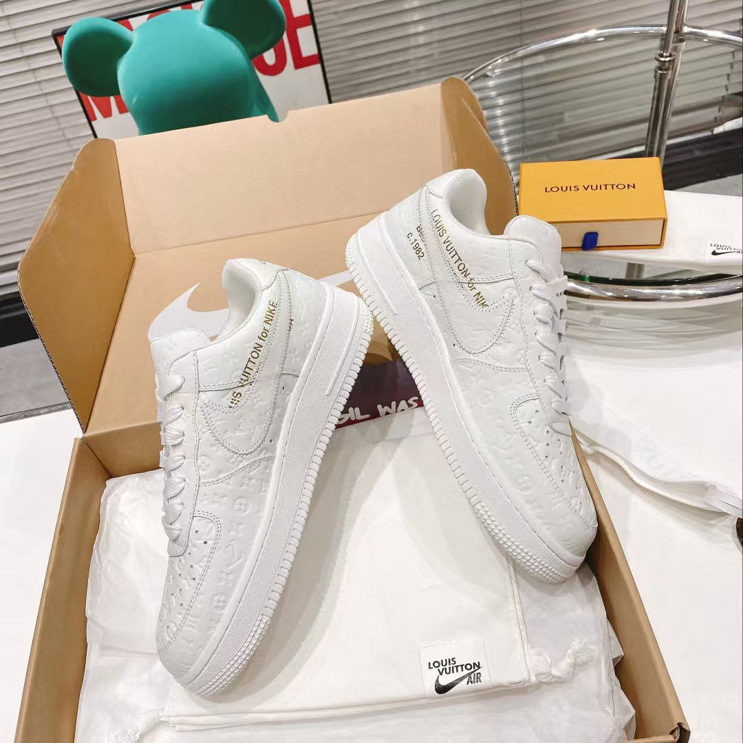 LV x Air Force 1 Low 'Triple White'