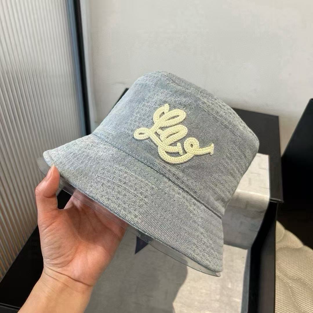 LV Light blue denim bucket hat