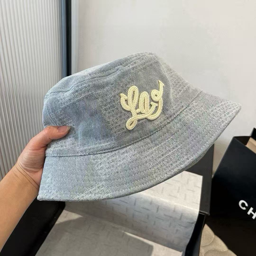 LV Light blue denim bucket hat