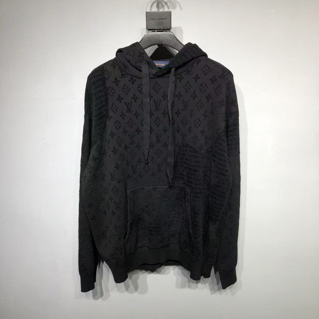 LV SS25 Graphic Jacquard Hoodie 1AHCMY