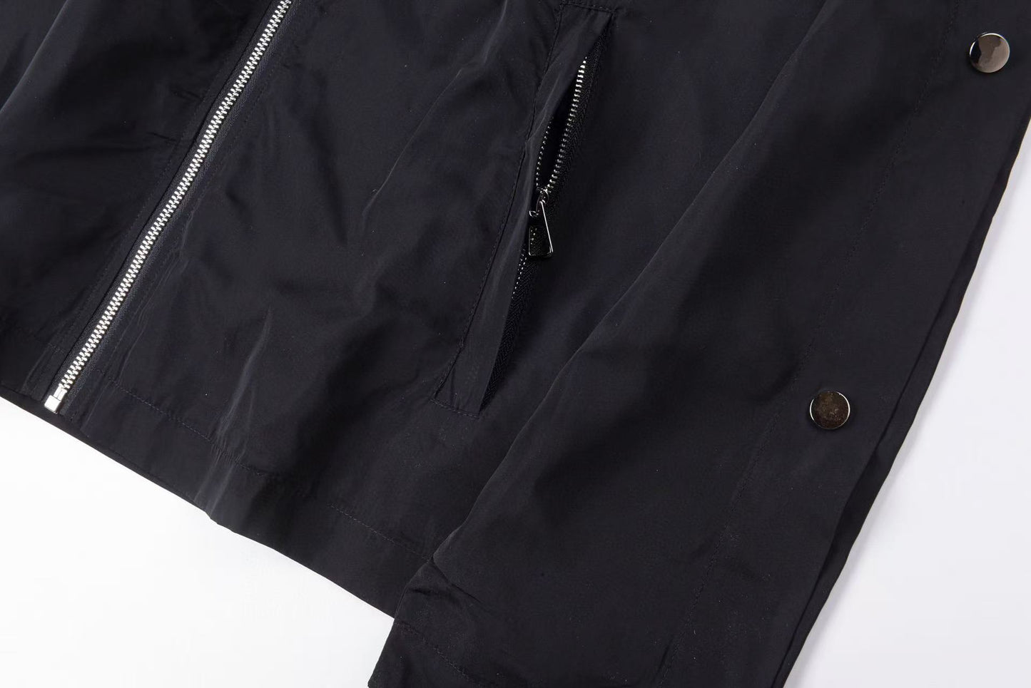 Saint Vanity Nylon Hooded Track Jacket "Black"
