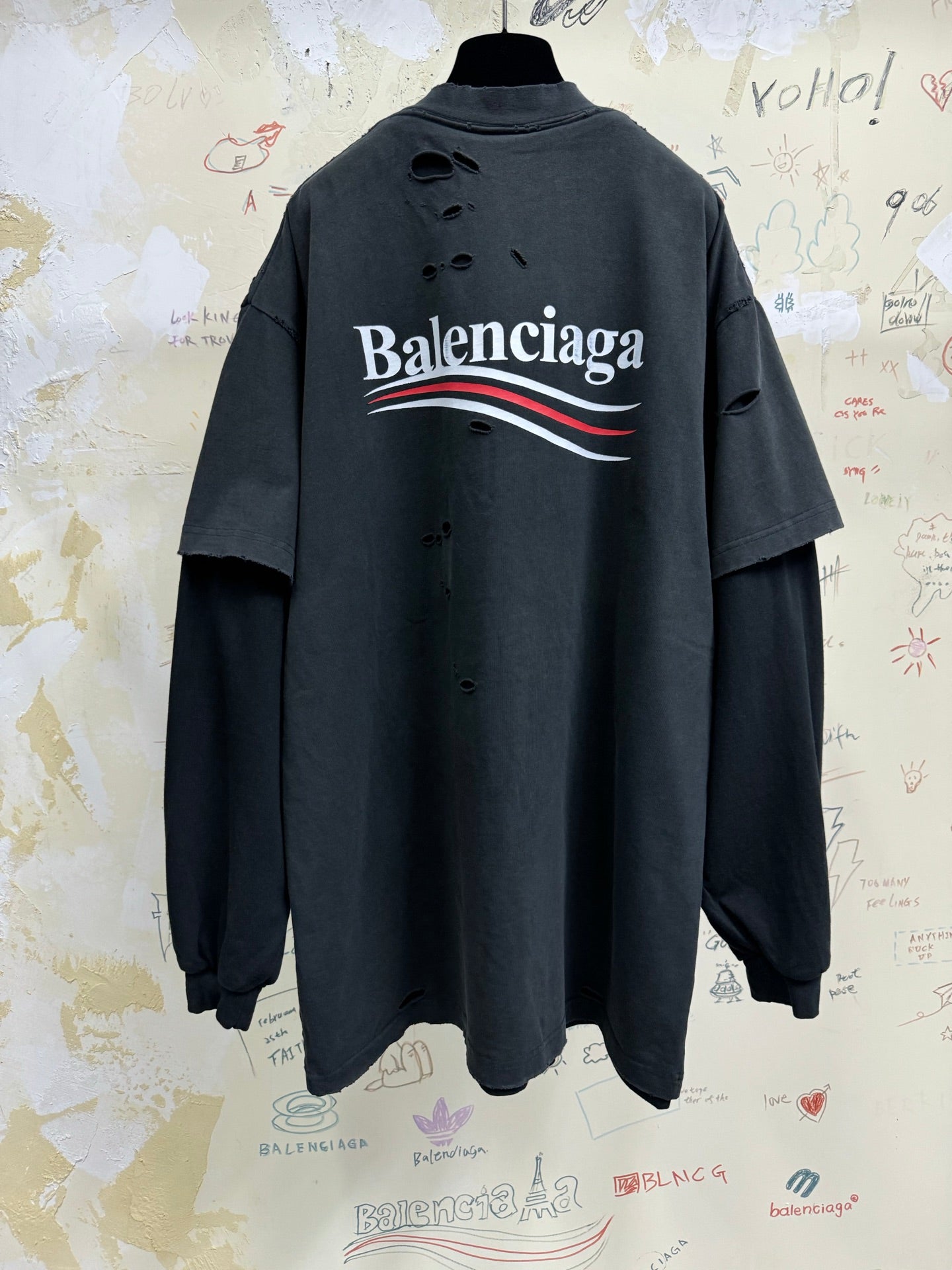 BB Double layered campaign oversized t-shirt