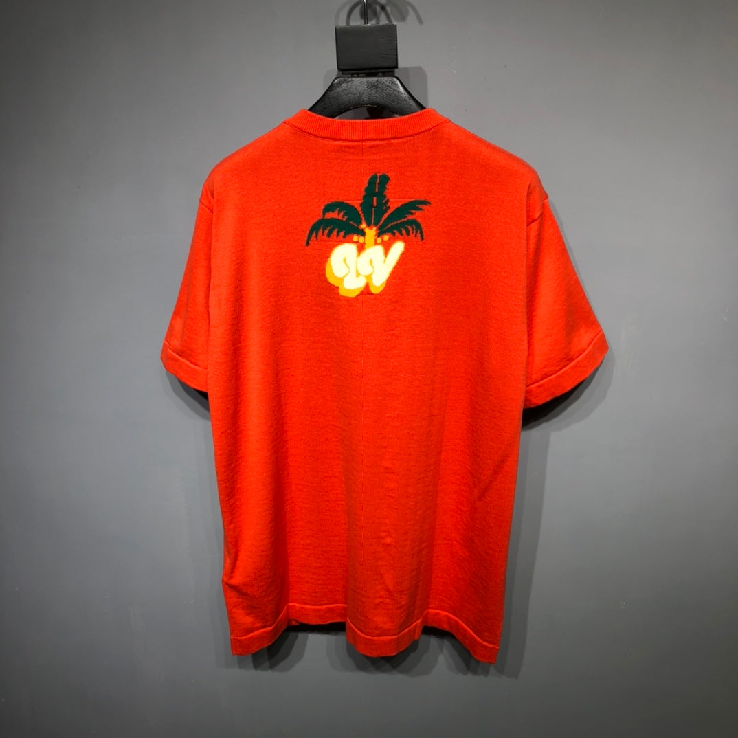Louis Vuitton LV Palm Tree intarsia motif tee