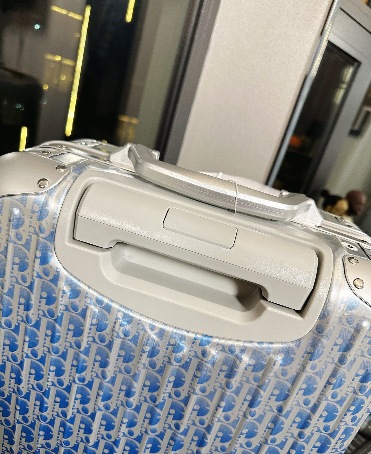 Dior x RIMOWA Suitcase Aluminium Dior Oblique 21"