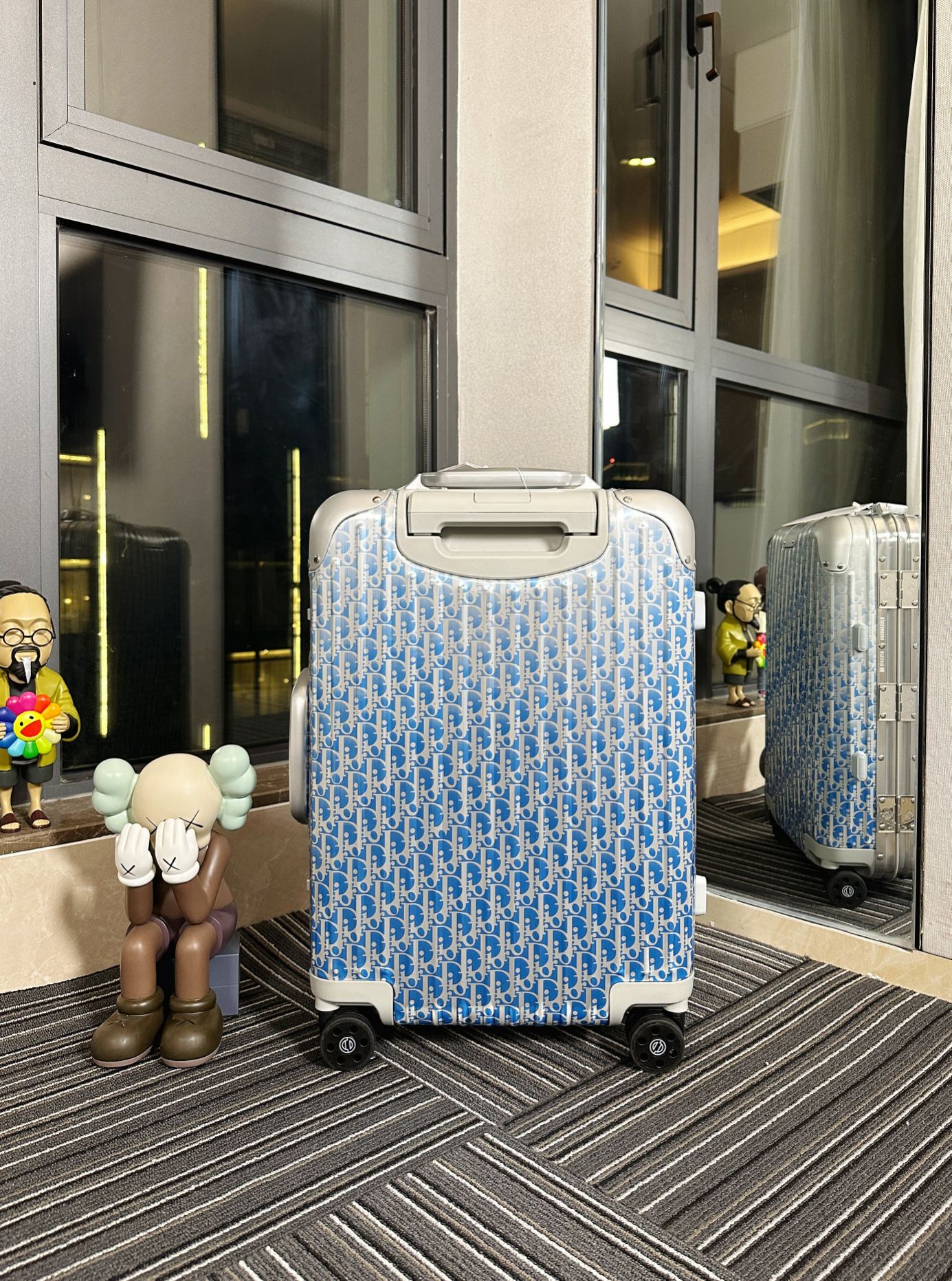 Dior x RIMOWA Suitcase Aluminium Dior Oblique 21"