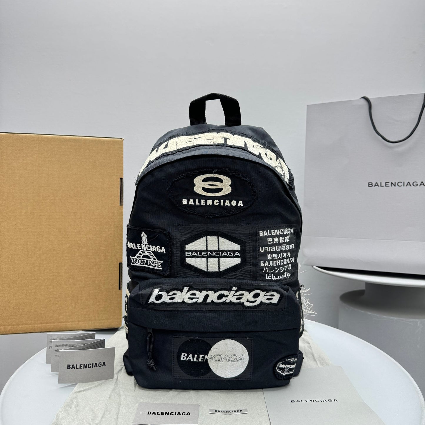 BB Patches black backpack