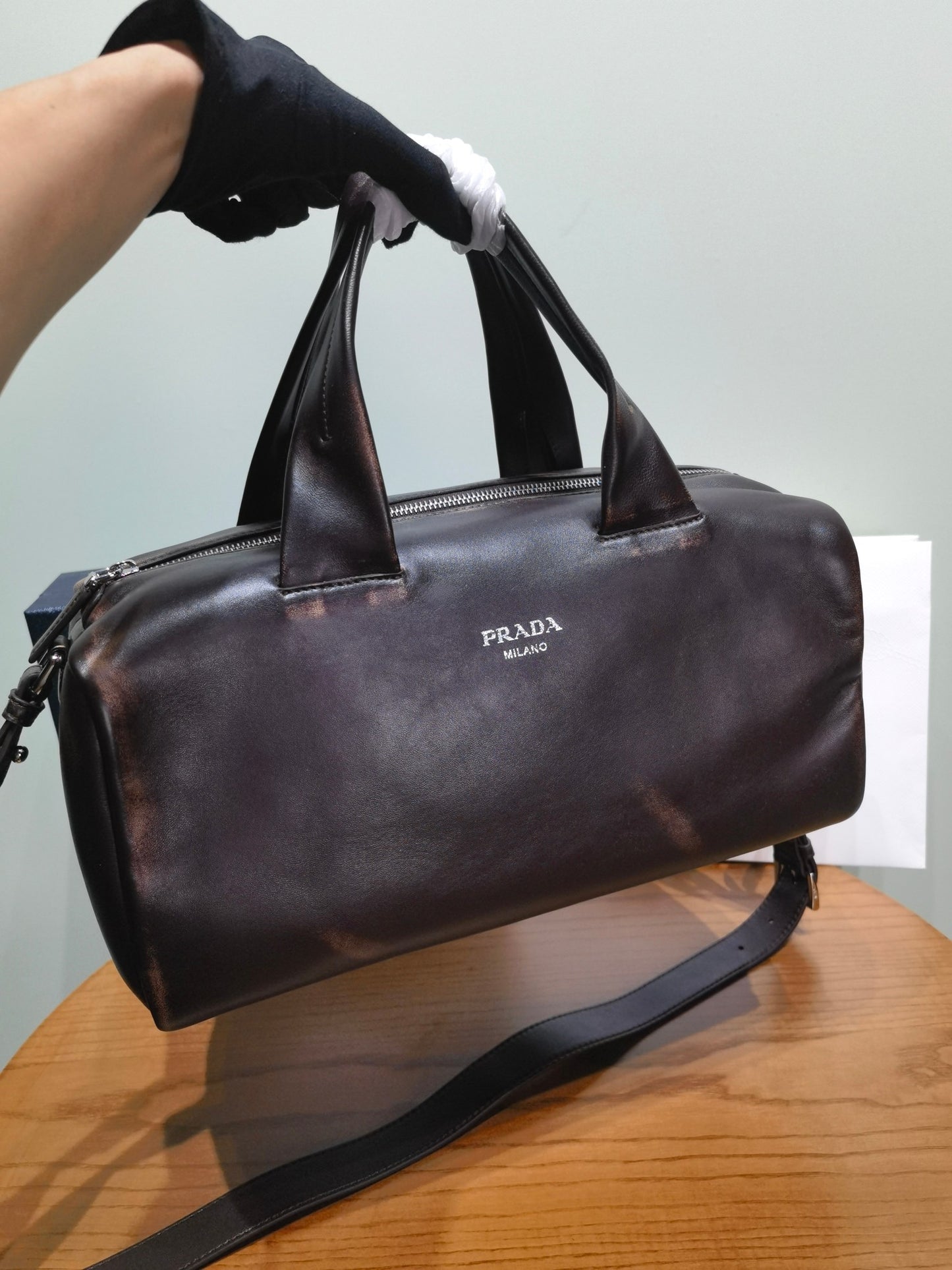 Prada Small nappa leather duffle bag