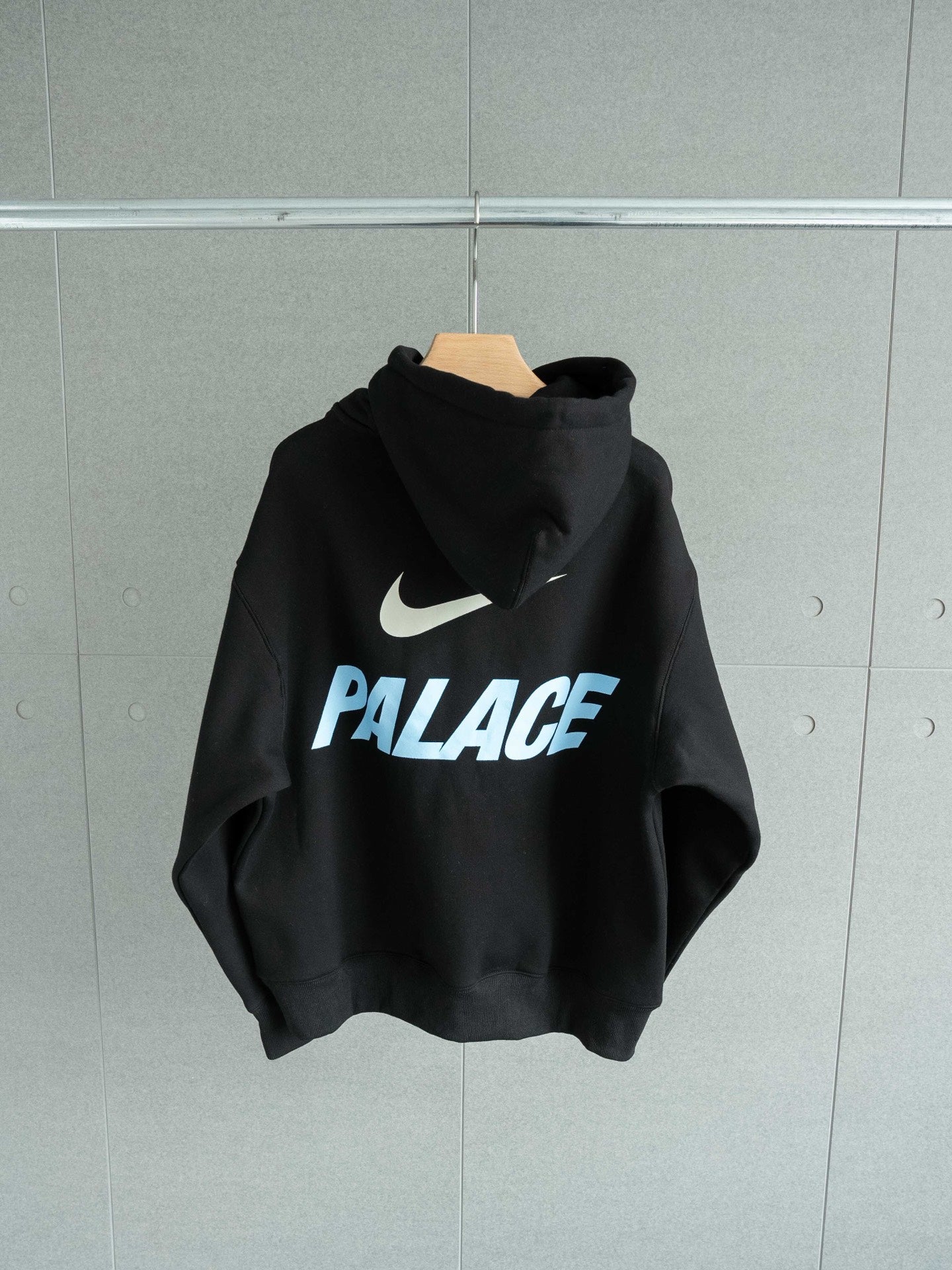 Palace x Nike Font Swoosh Hood 'Black'
