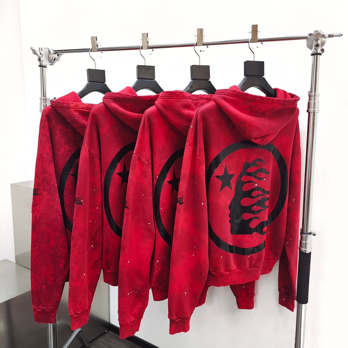 Hellstar Sports Tie-Dye Skull Hoodie