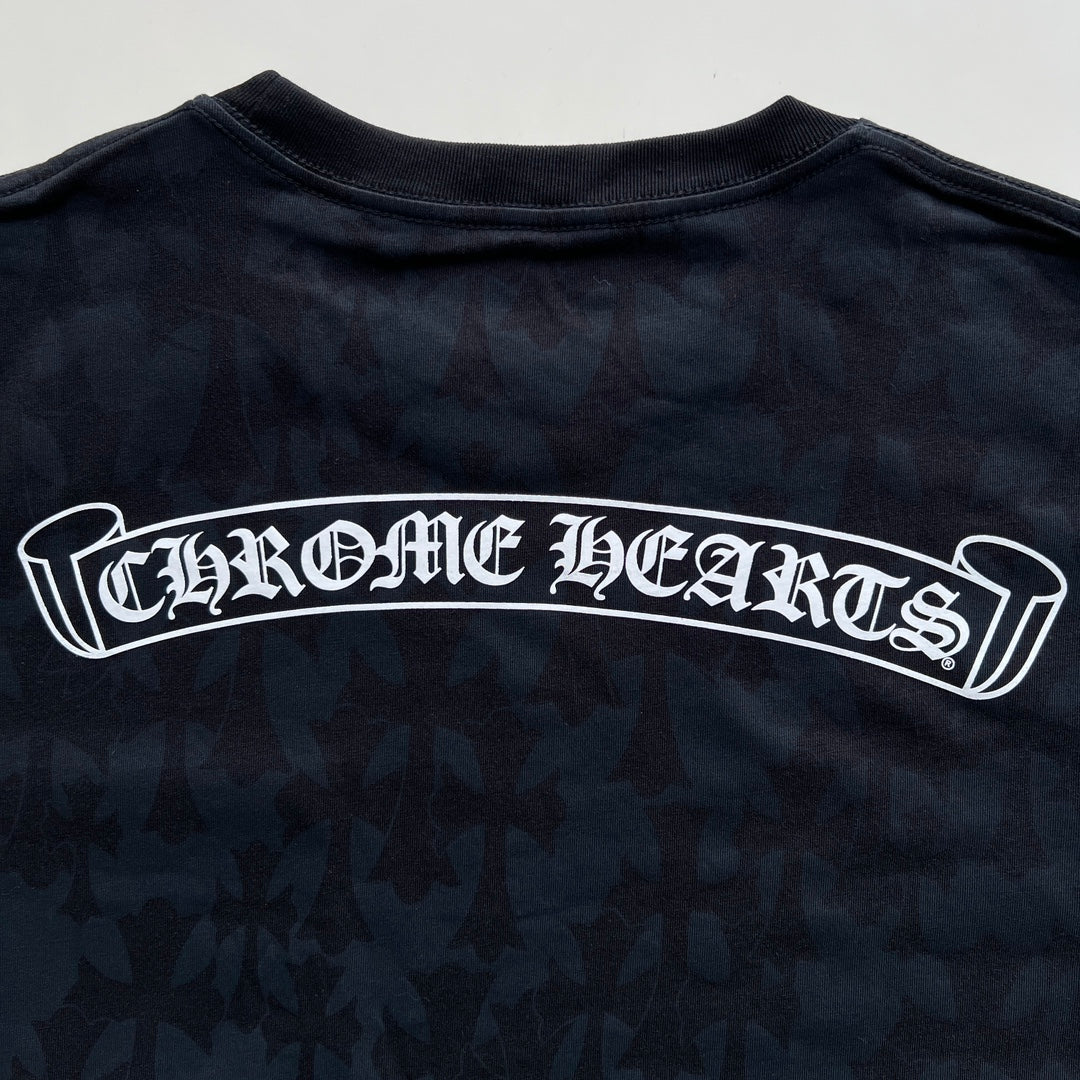 Chrome Hearts Cemetery Cross Monogram Print Tee