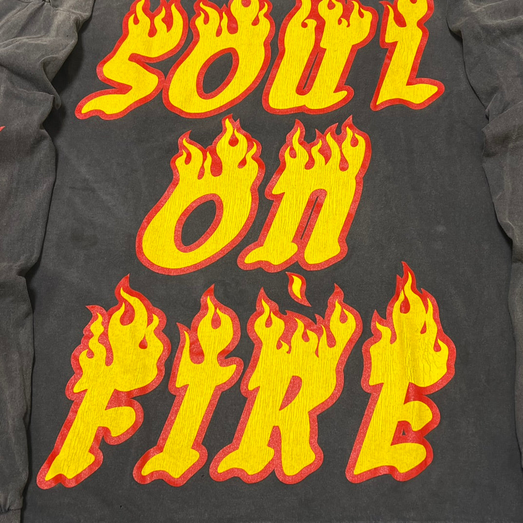 SAINT Michael x Cactus Plant Flea Market SOUL ON FIRE L/S