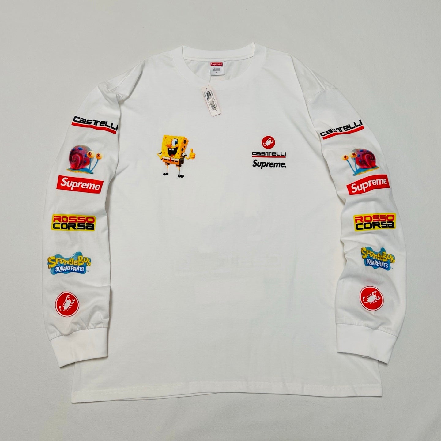 SUP x Spongebob Squarepants x Castelli Racing Long-Sleeve Tee