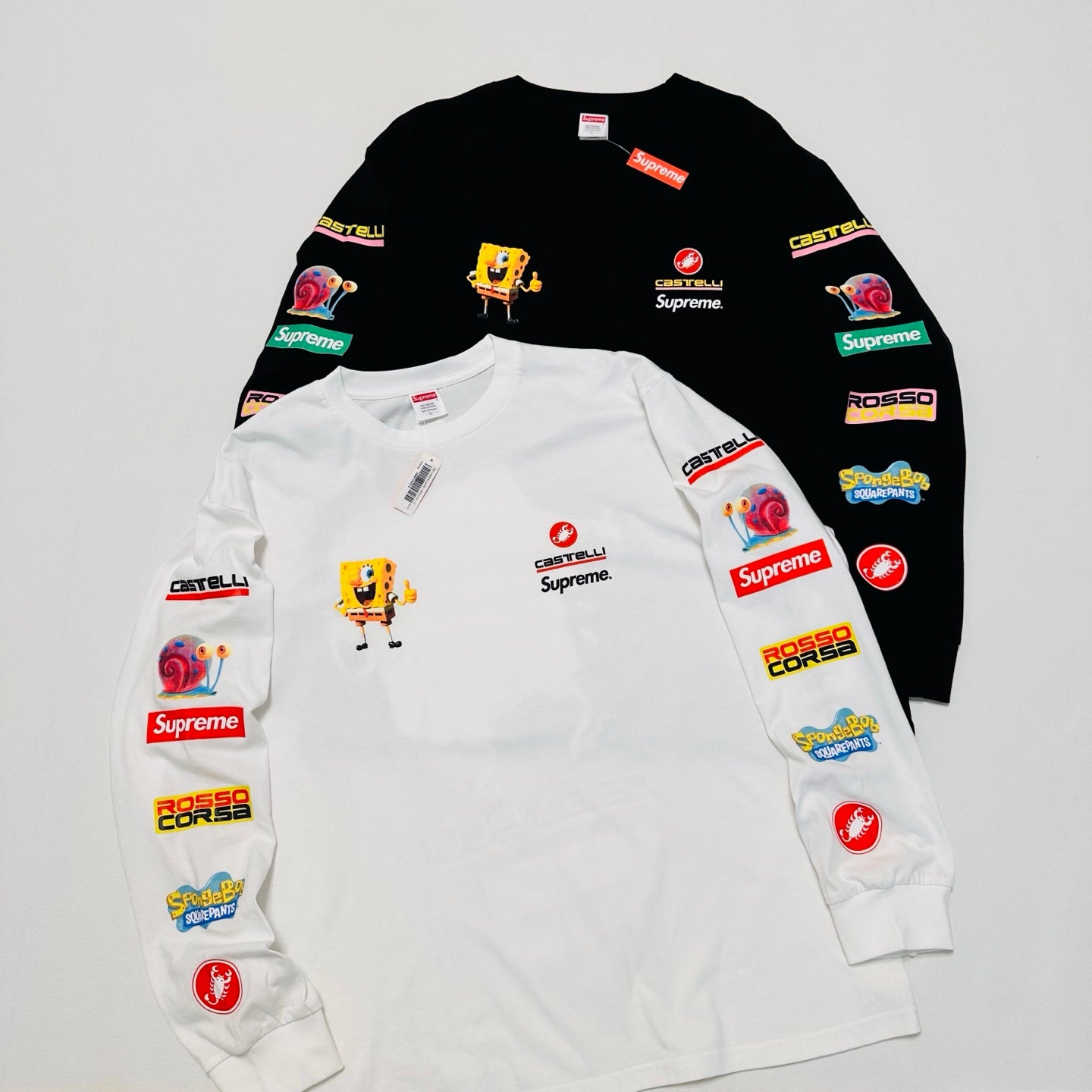 SUP x Spongebob Squarepants x Castelli Racing Long-Sleeve Tee