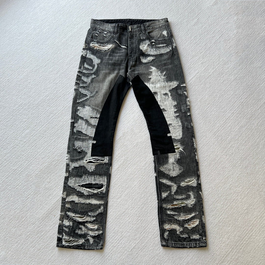 Givenchy destroyed denim jeans