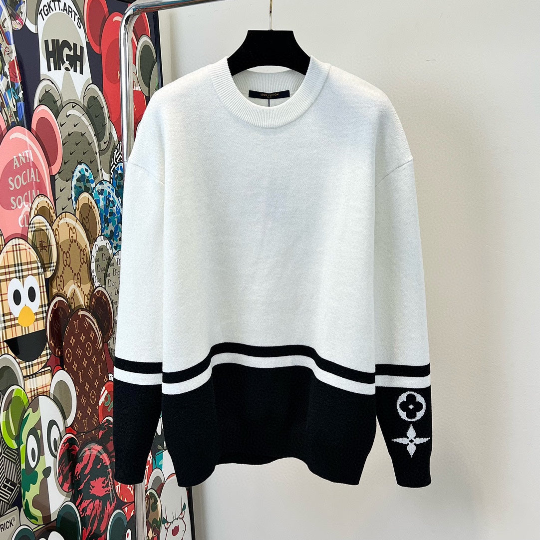 Louis Vuitton block knit sweater