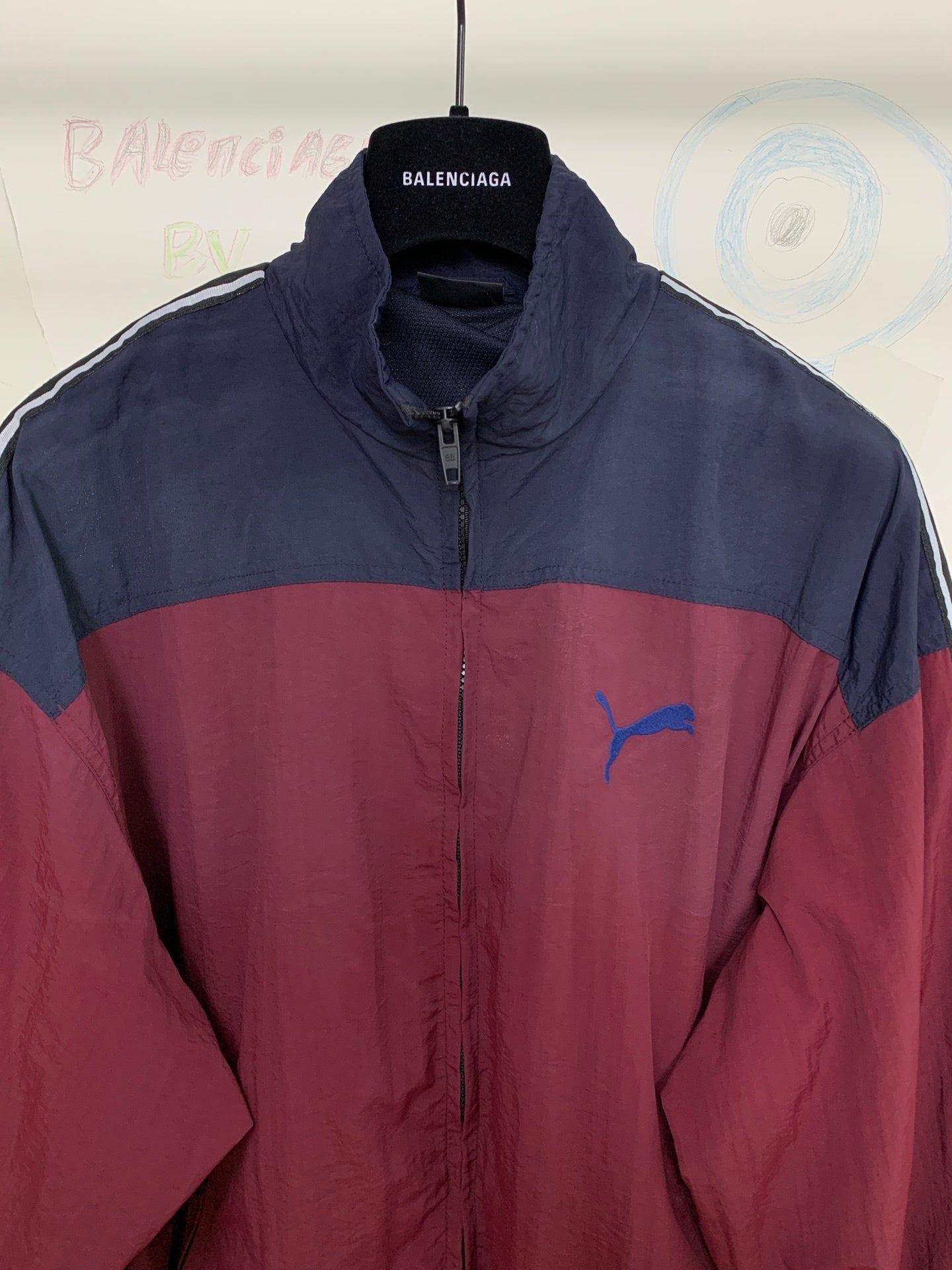 BB I Puma Tracksuit Jacket in Burgundy
