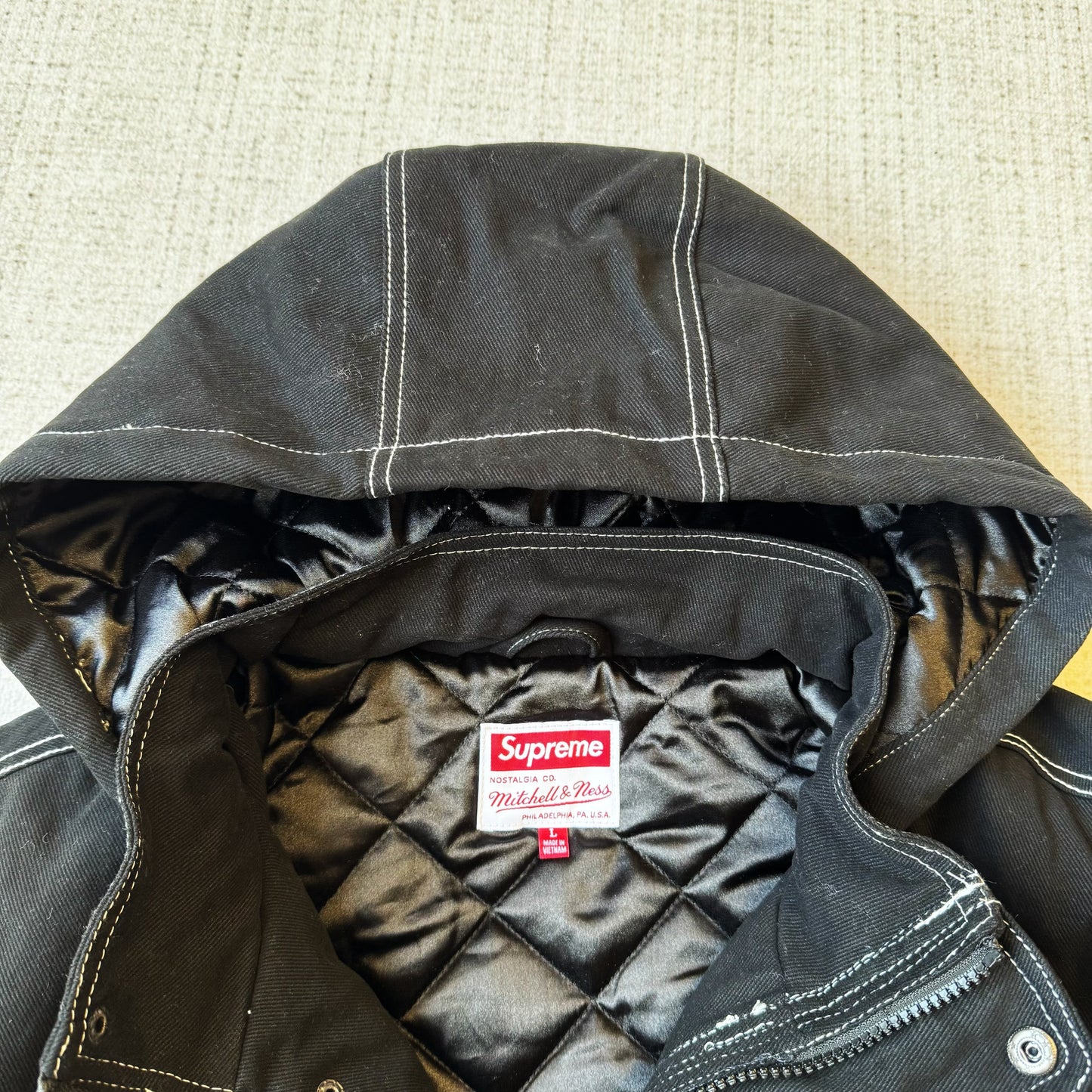 SUP x Mitchell & Ness® Twill Stadium Jacket