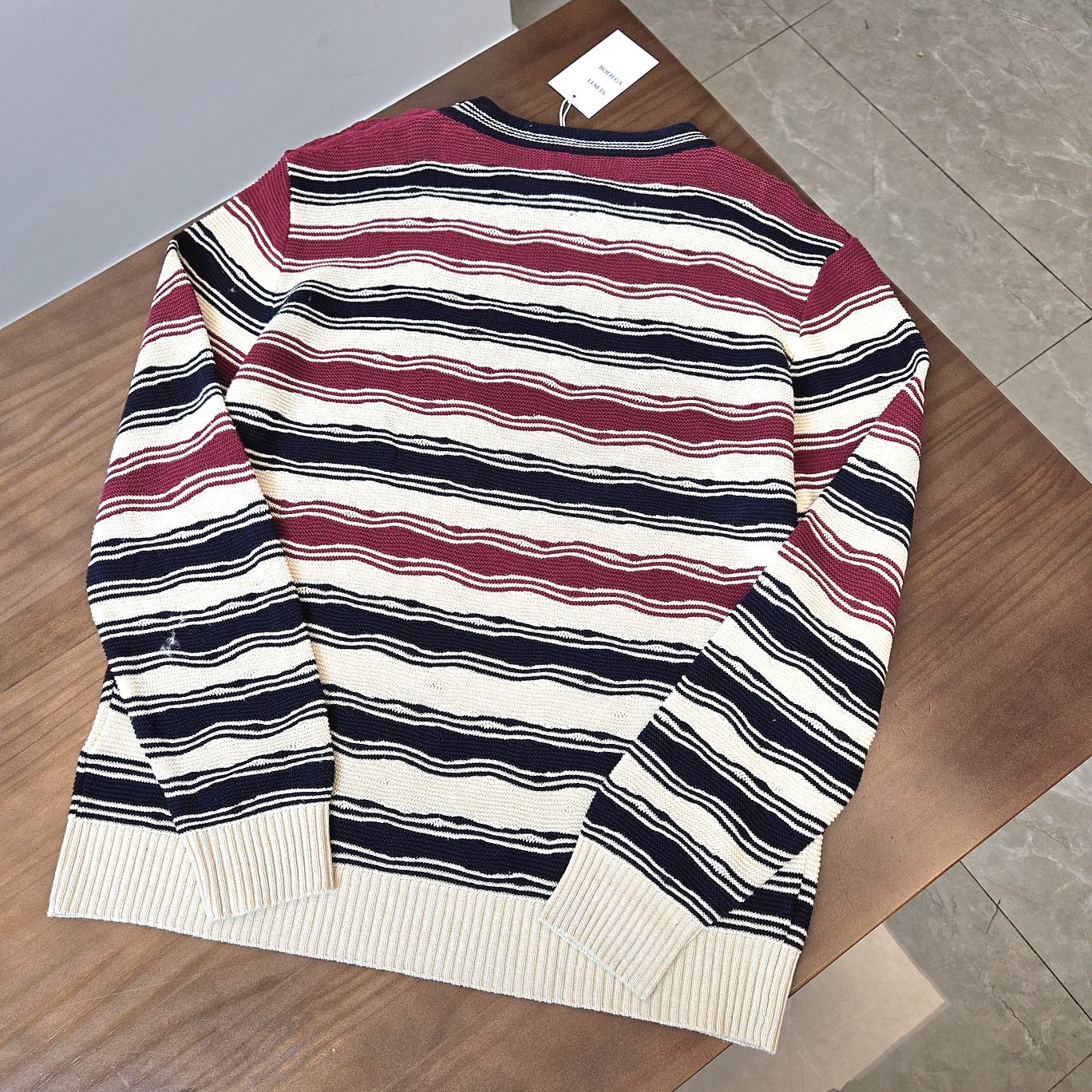 Bottega Venta Distorted Stripe Sweater