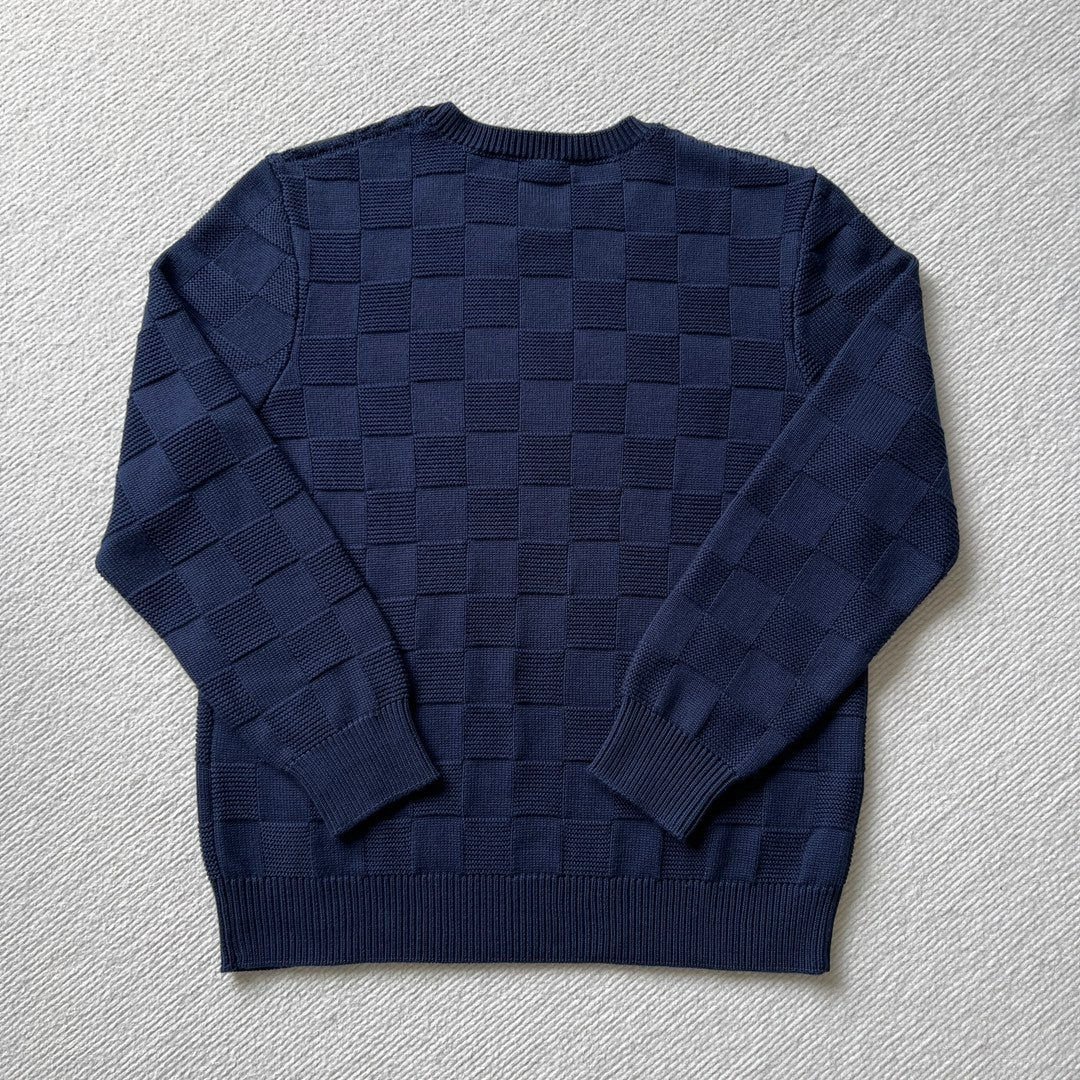 LV Damier wool sweatshirt navy