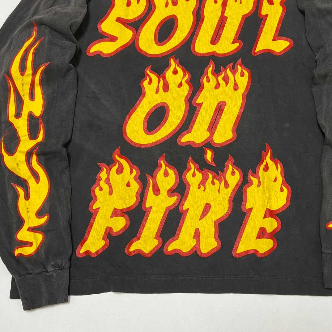 SAINT Michael x Cactus Plant Flea Market SOUL ON FIRE L/S