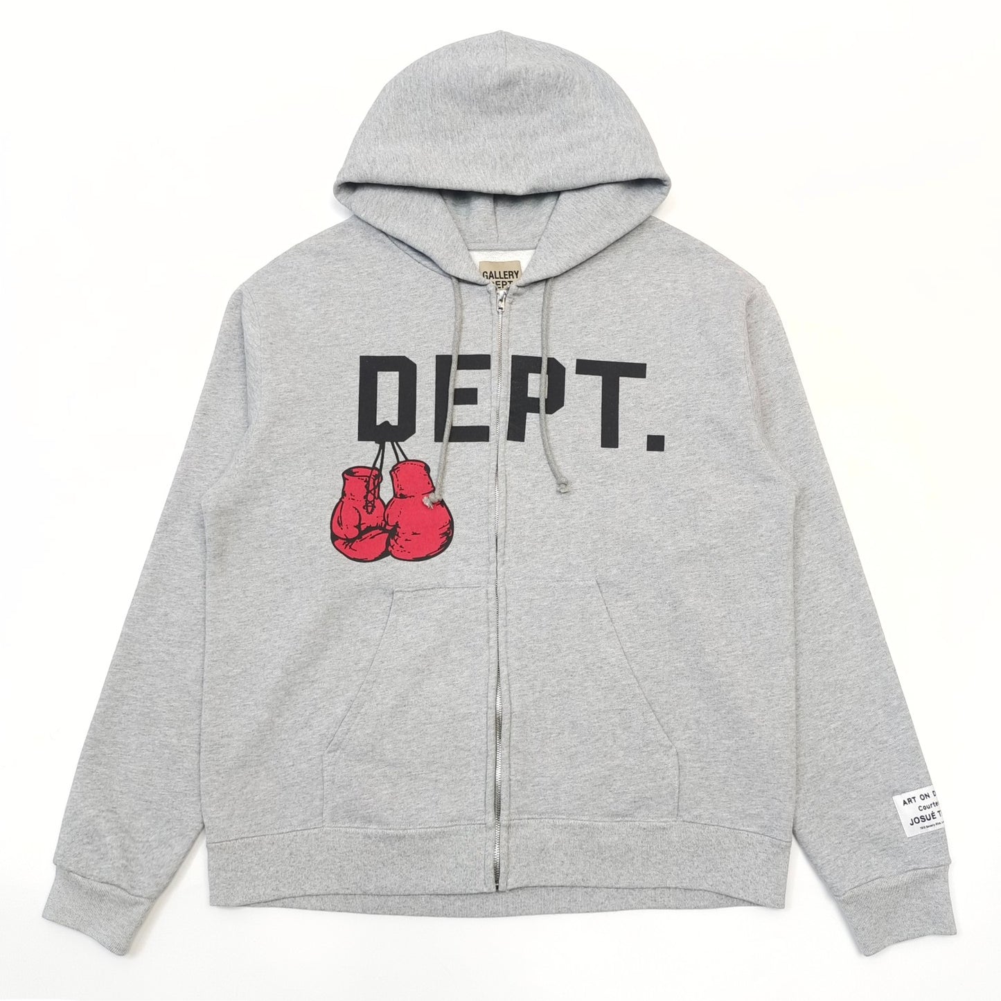 GALLERY DEPT. BOXING MERCH ZIP HOODIE Grey