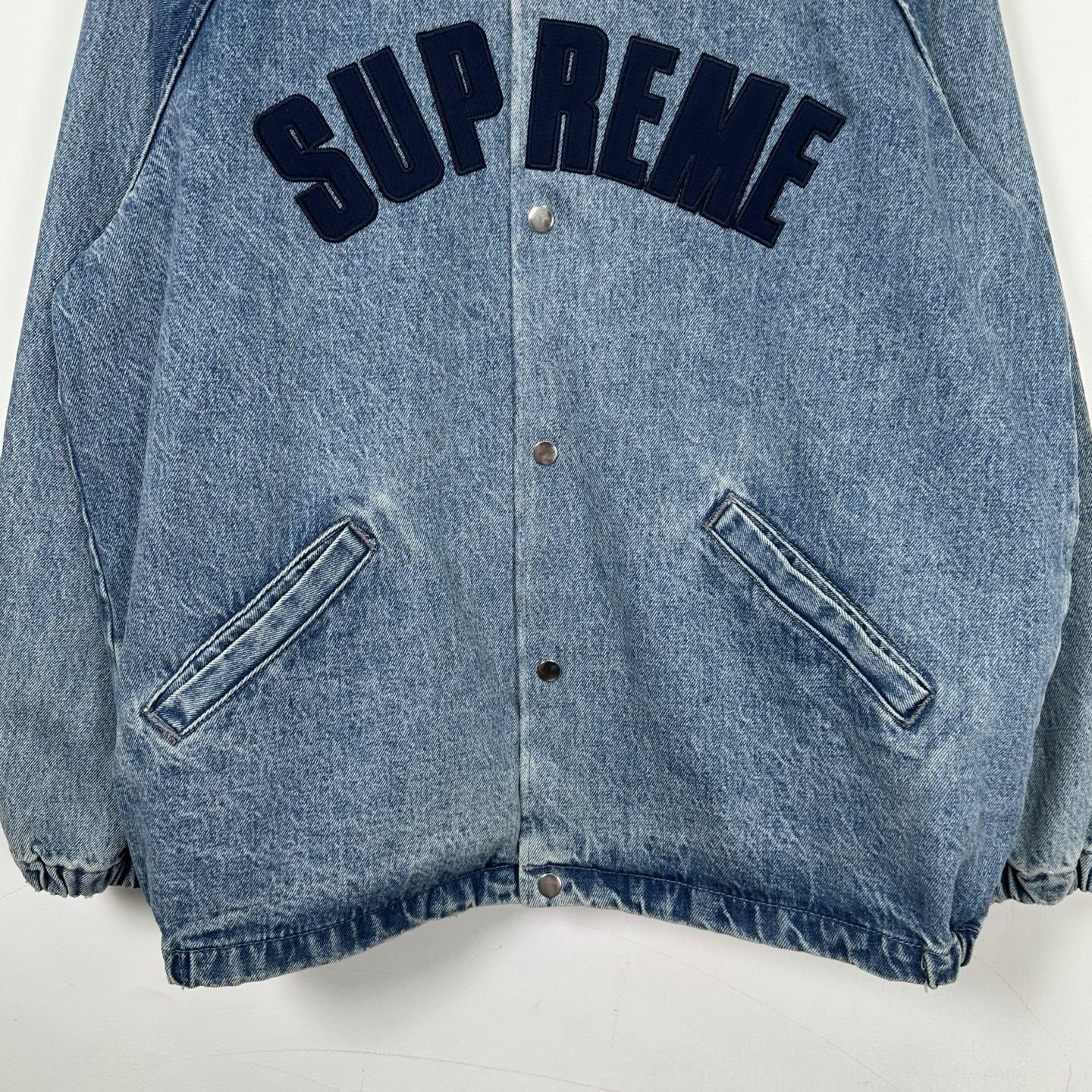 SUP Arc Denim Coaches Jacket 'Washed Indigo'
