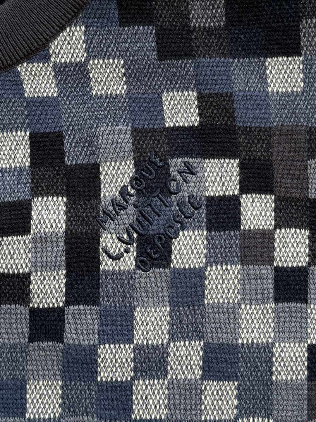 LV Vers Damoflage Jacquard Pullover