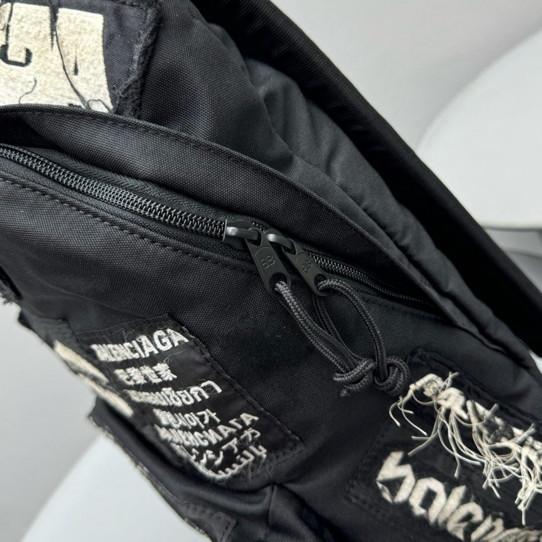 BB Patches black backpack